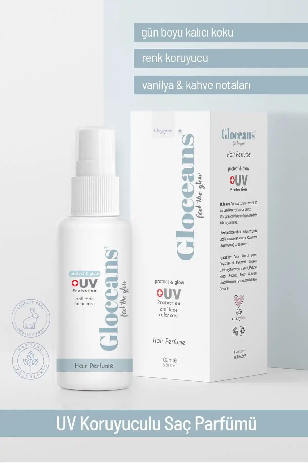 Gloceans Feel The Glow Protect&Glow Saç Parfümü: Kalıcı ve Ferah Koku Sağlayan Ürün