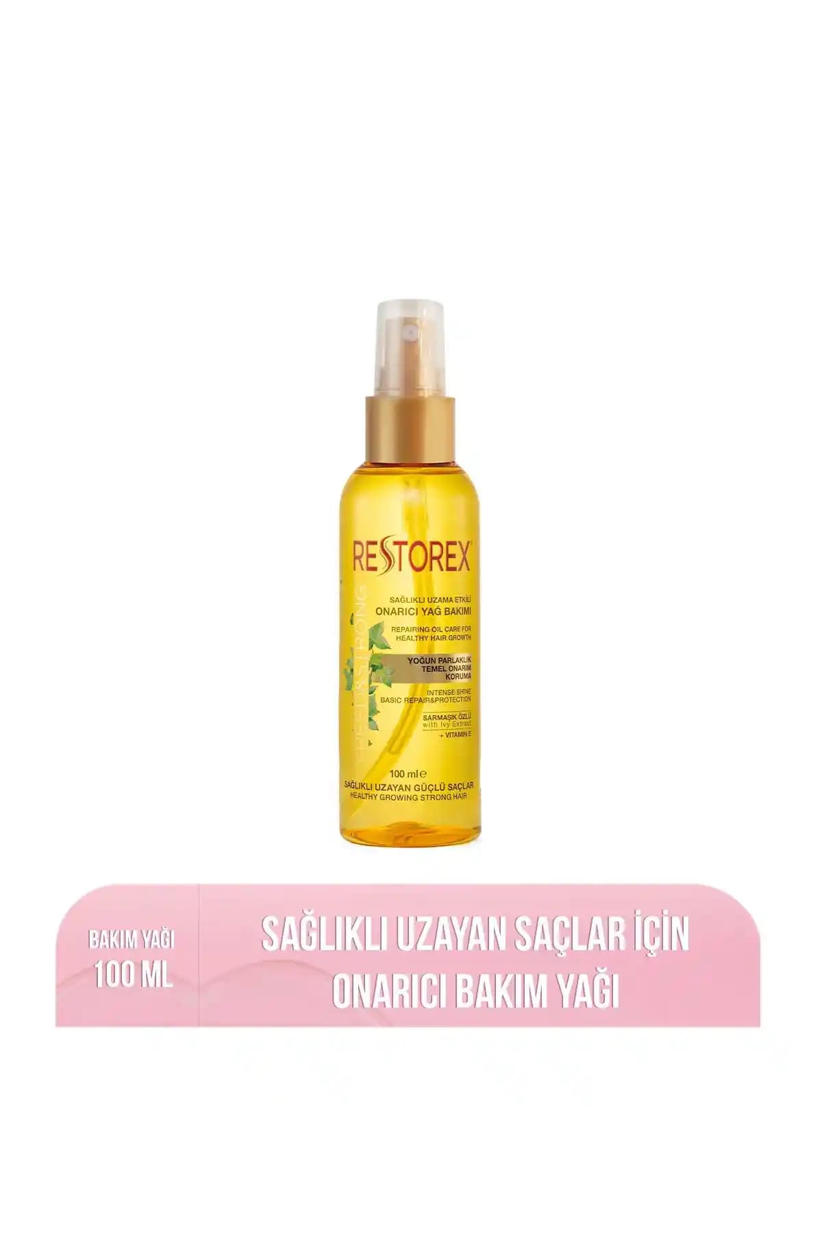 Restorex Saç Bakım Yağı Doğal İçeriğiyle Saçları Güçlendiren ve Parlaklık Katan Formül