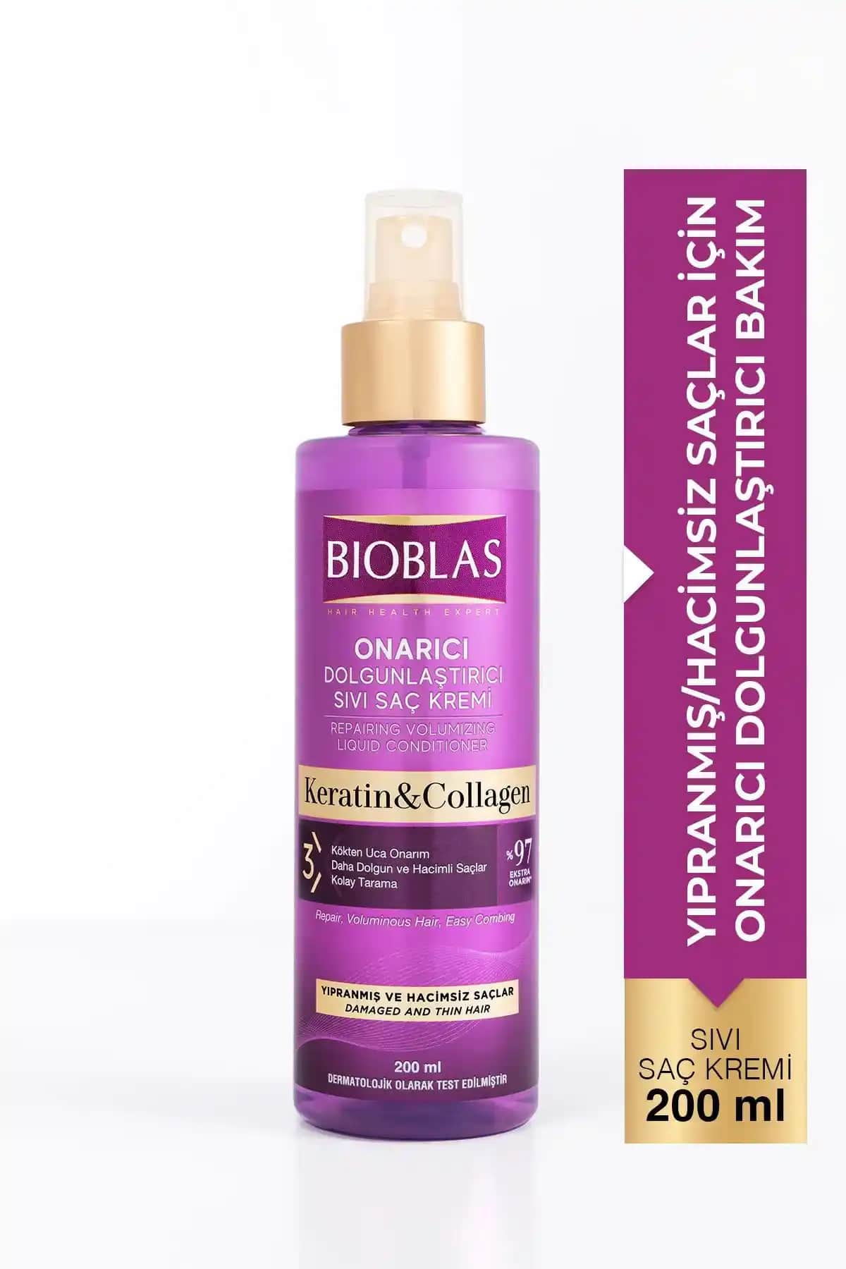 Bioblas Keratin Sıvı Saç Kremi ile Saçlarınızda Doğal Hacim ve Parlaklık Sağlayın