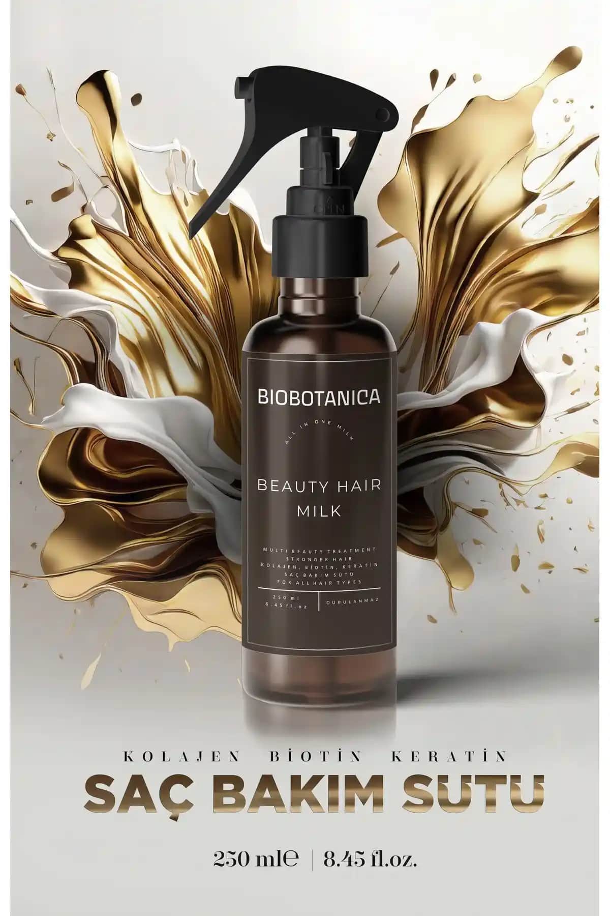 Biobotanica Keratin Kolajen Biotin Saç Bakım Sütü ile Sağlıklı ve Parlak Saçlara Kavuşun