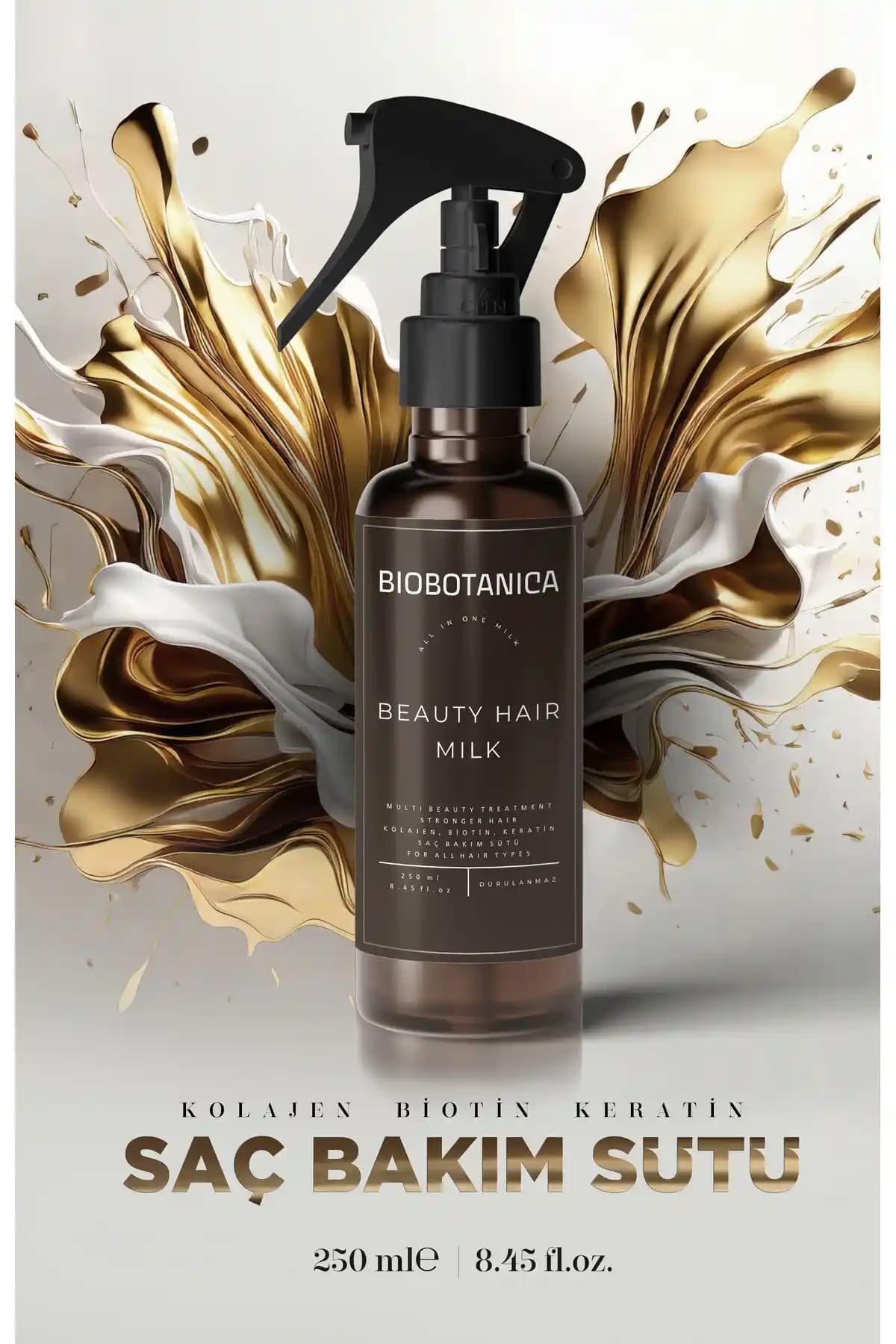 Biobotanica Keratin Kolajen Biotin Saç Bakım Sütü ile Sağlıklı ve Parlak Saçlara Kavuşun