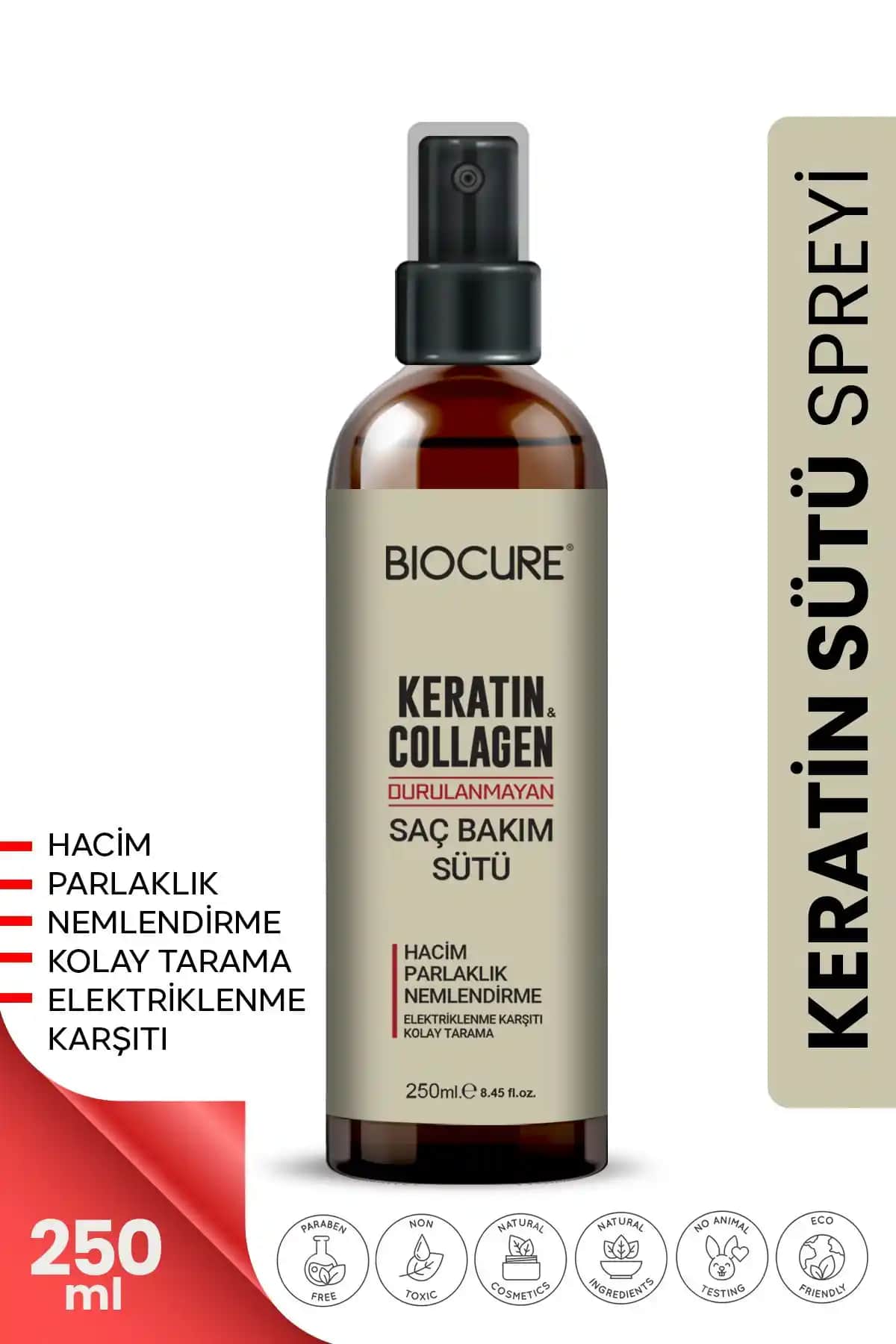 Biocure Keratin Sütü Collagen ile Saçlarınızı Güçlendirin ve Parlaklık Kazanın