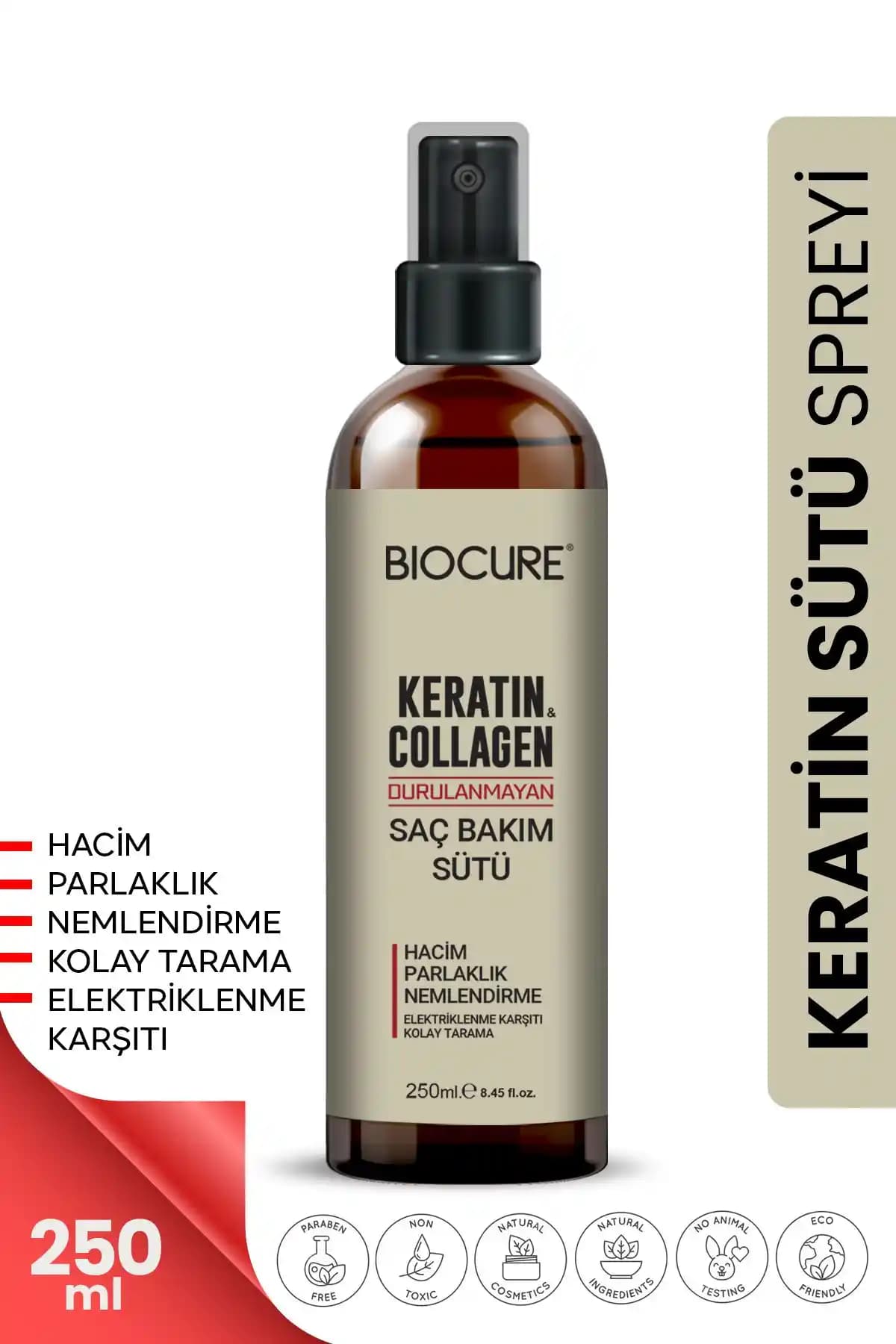 Biocure Keratin Sütü Collagen ile Saçlarınızı Güçlendirin ve Parlaklık Kazanın
