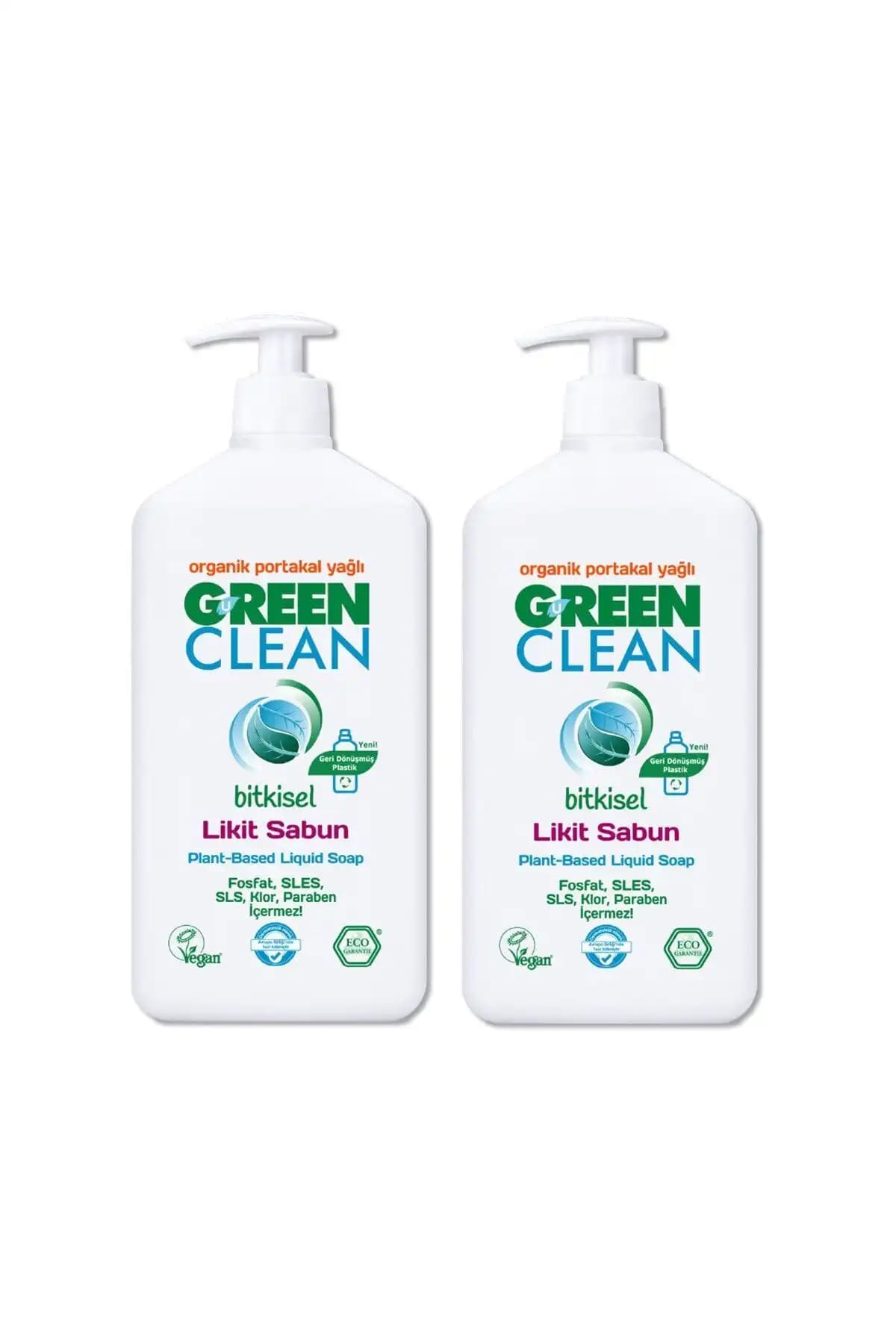 Genel Markalar ve Green Clean Organik Portakal Yağlı Likit Sabun Karşılaştırması 2