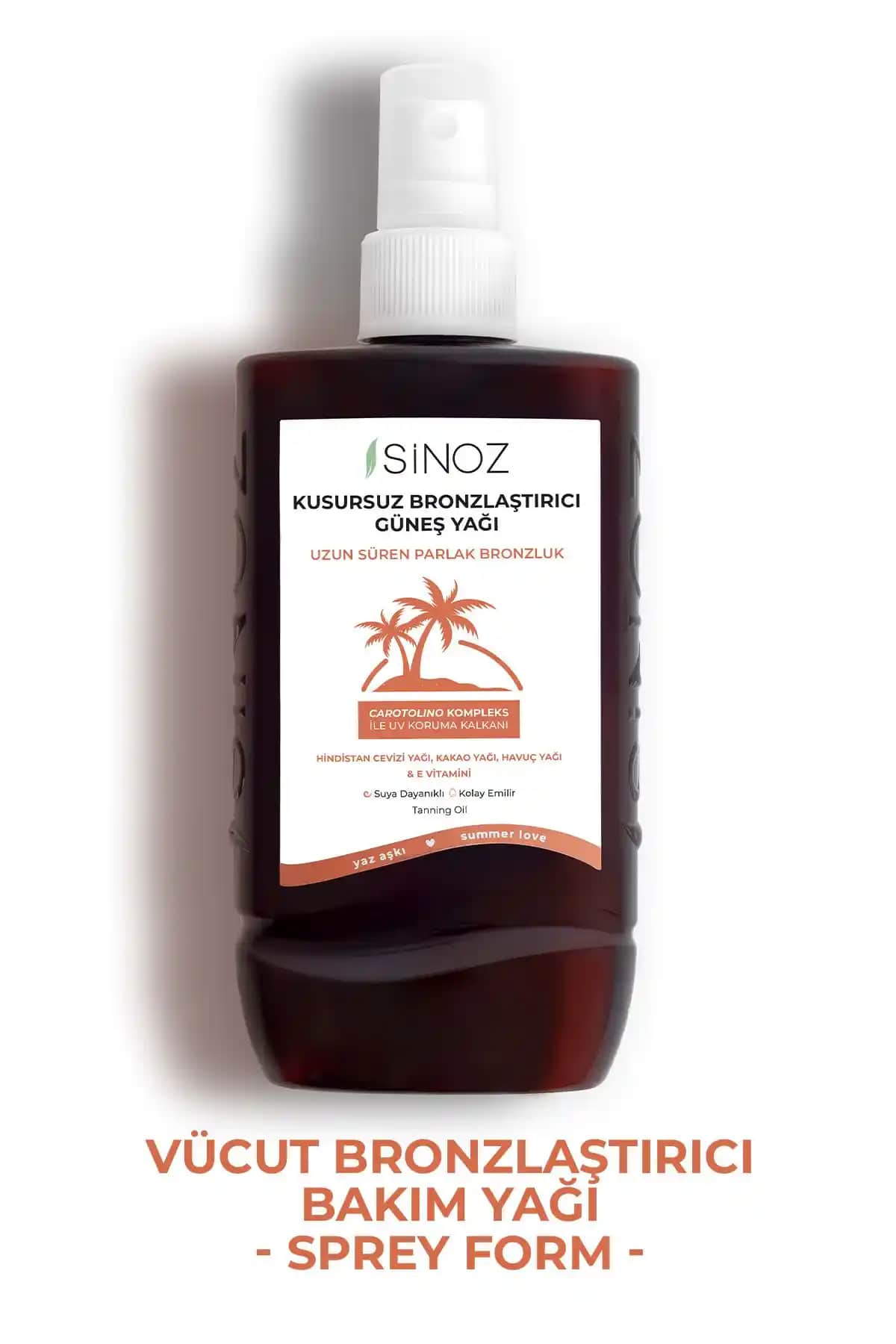 Sinoz Kusursuz Bronzlaştırıcı Güneş Yağı Spreyi: Parlak ve Sağlıklı Tene Ulaşmanın Pratik Yolu