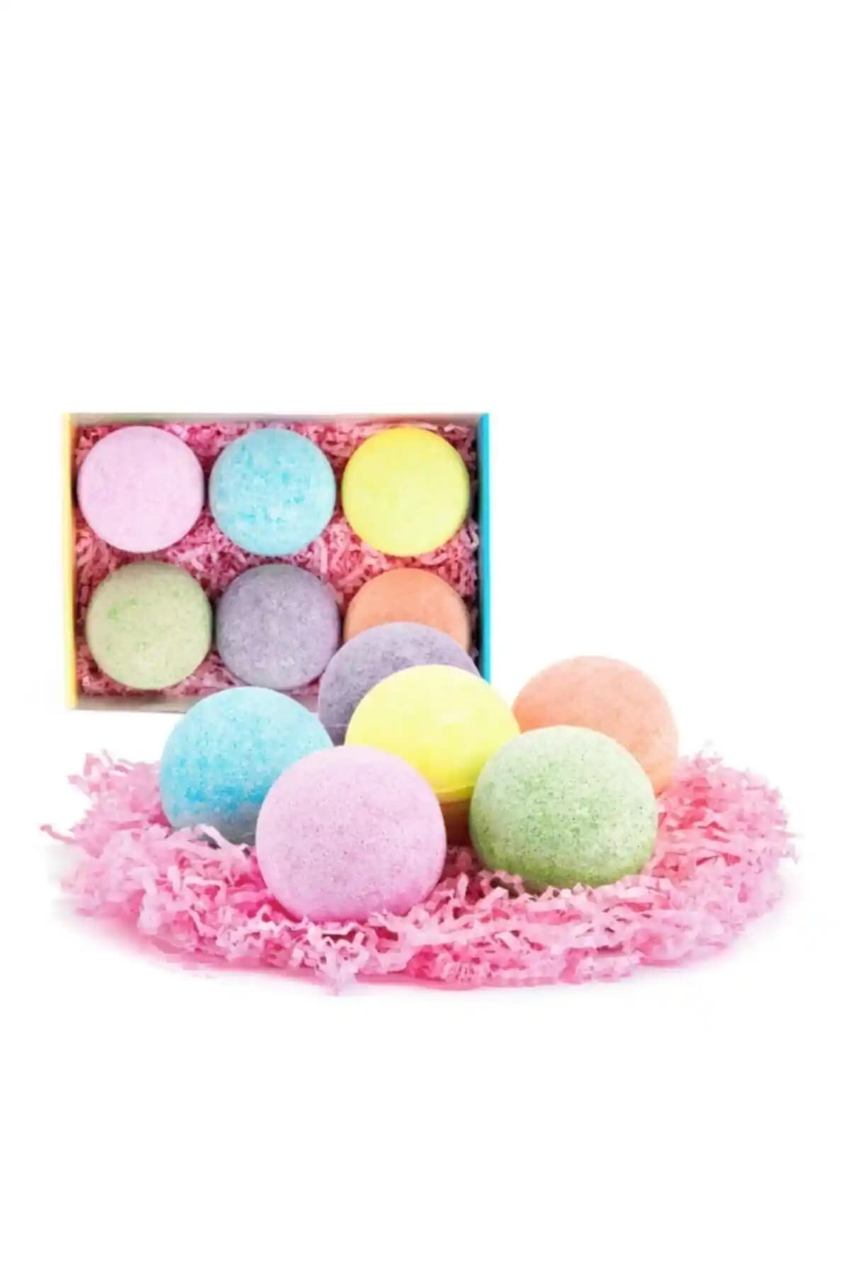 Super Bath Bomb 6'lı Doğal Banyo Topu - Rahatlatıcı ve Aromaterapi Özellikleriyle