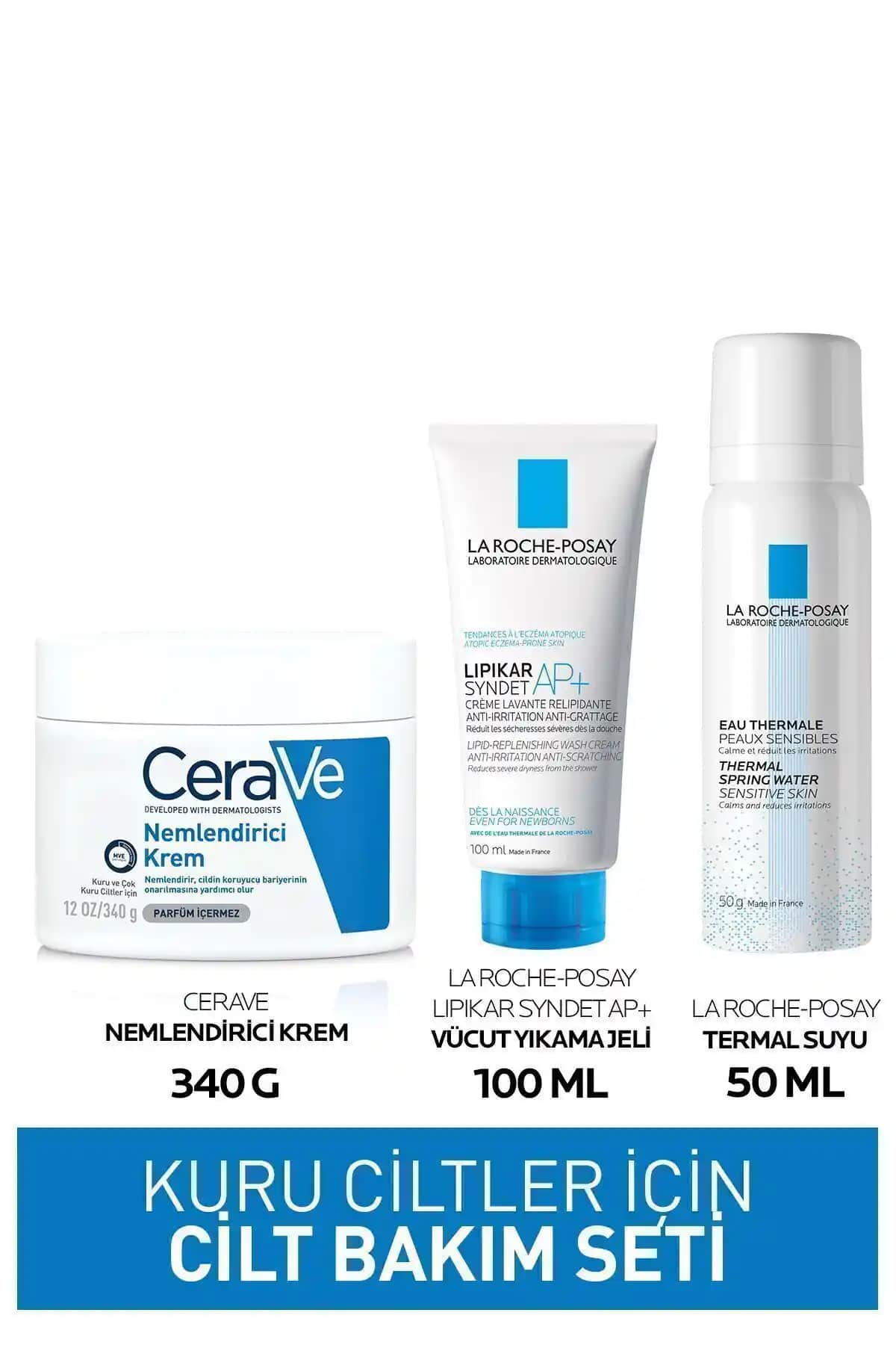 CeraVe Cilt Bakım Seti: Nemlendirici ve Ferahlatıcı Çözümlerle Hassas Cilt Bakımı