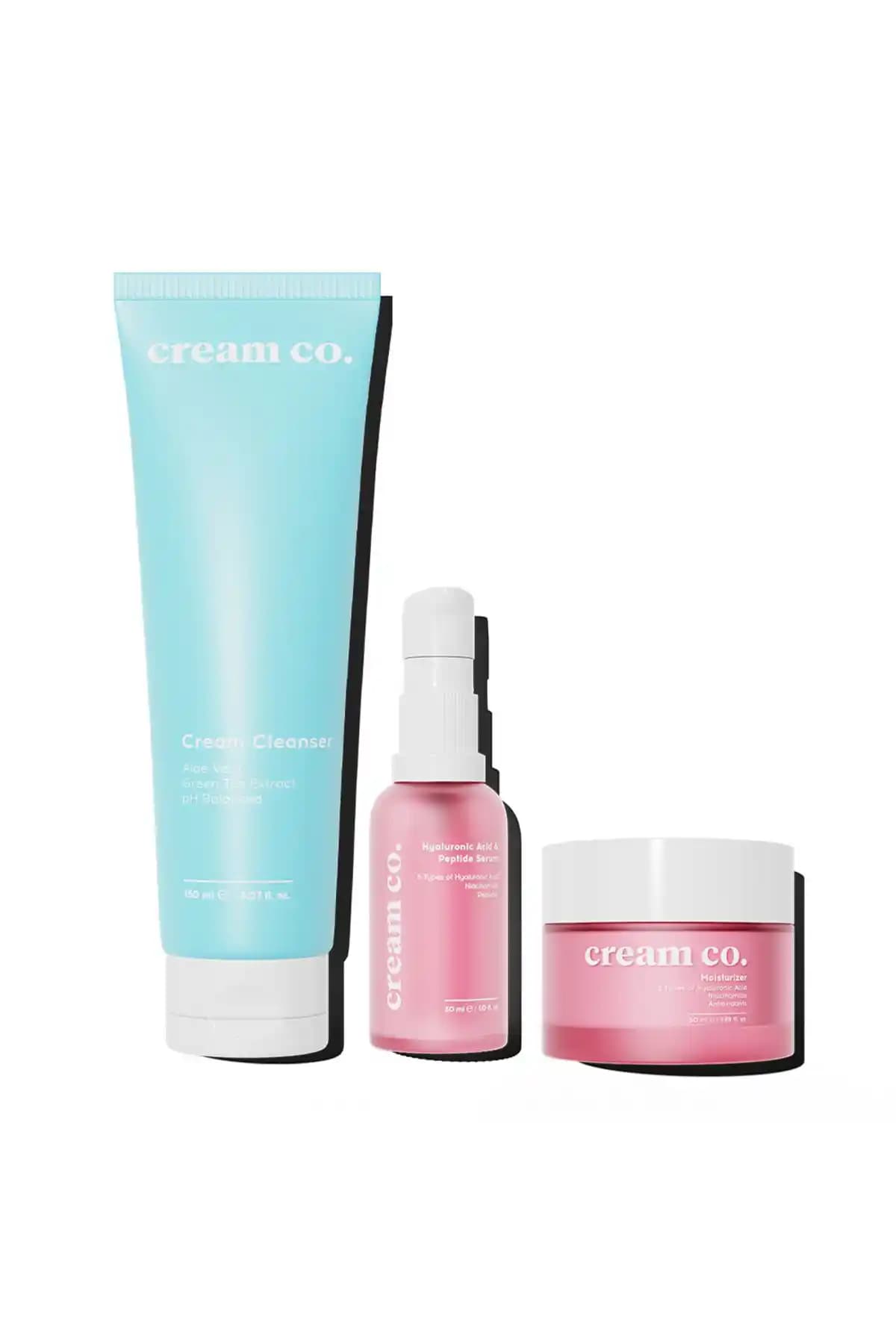 Cream Co. Temizleyici, Nemlendirici ve Aydınlatıcı Bakım Seti Ürünleri Tanıtımı ve Faydaları
