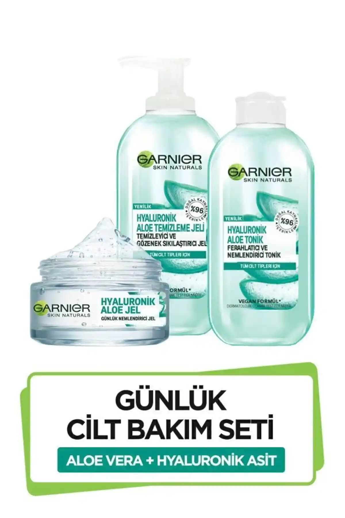 Garnier Hyaluronik Aloe Jel ve Bakım Seti: Yağlı Ciltler İçin Doğal ve Etkili Çözüm
