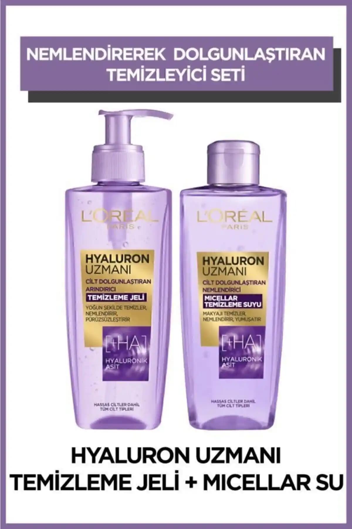 L'Oréal Paris Hyaluron Uzmanı Temizleme Seti: Derinlemesine Temizlik ve Nemlendirme
