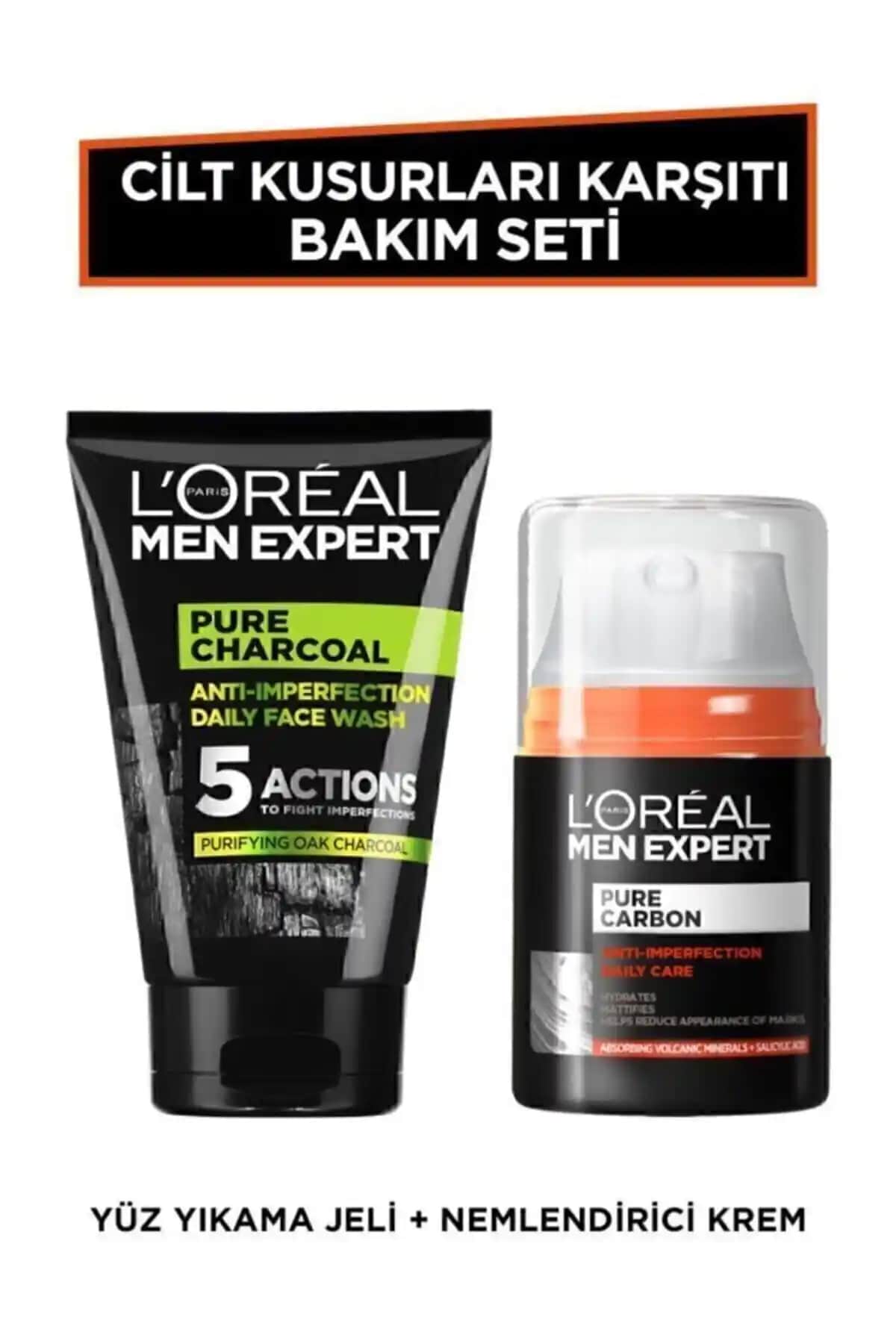L'Oreal Paris Men Expert Erkek Cilt Bakım Seti: Temizlik ve Nemlendirme Çözümü