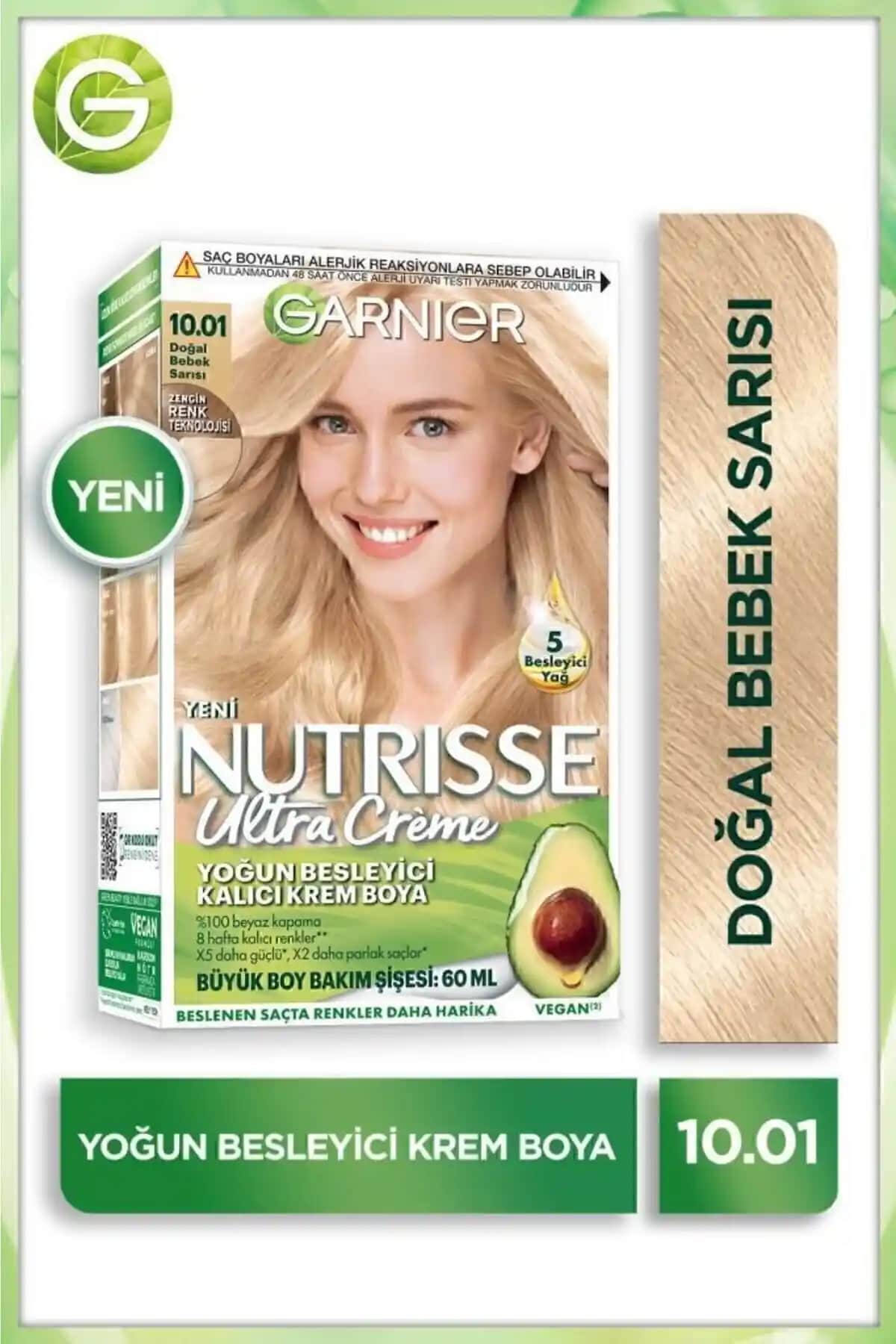 Garnier Nutrisse 10.01 Bebek Sarısı ve 8.13 Küllü Sarı Karşılaştırması