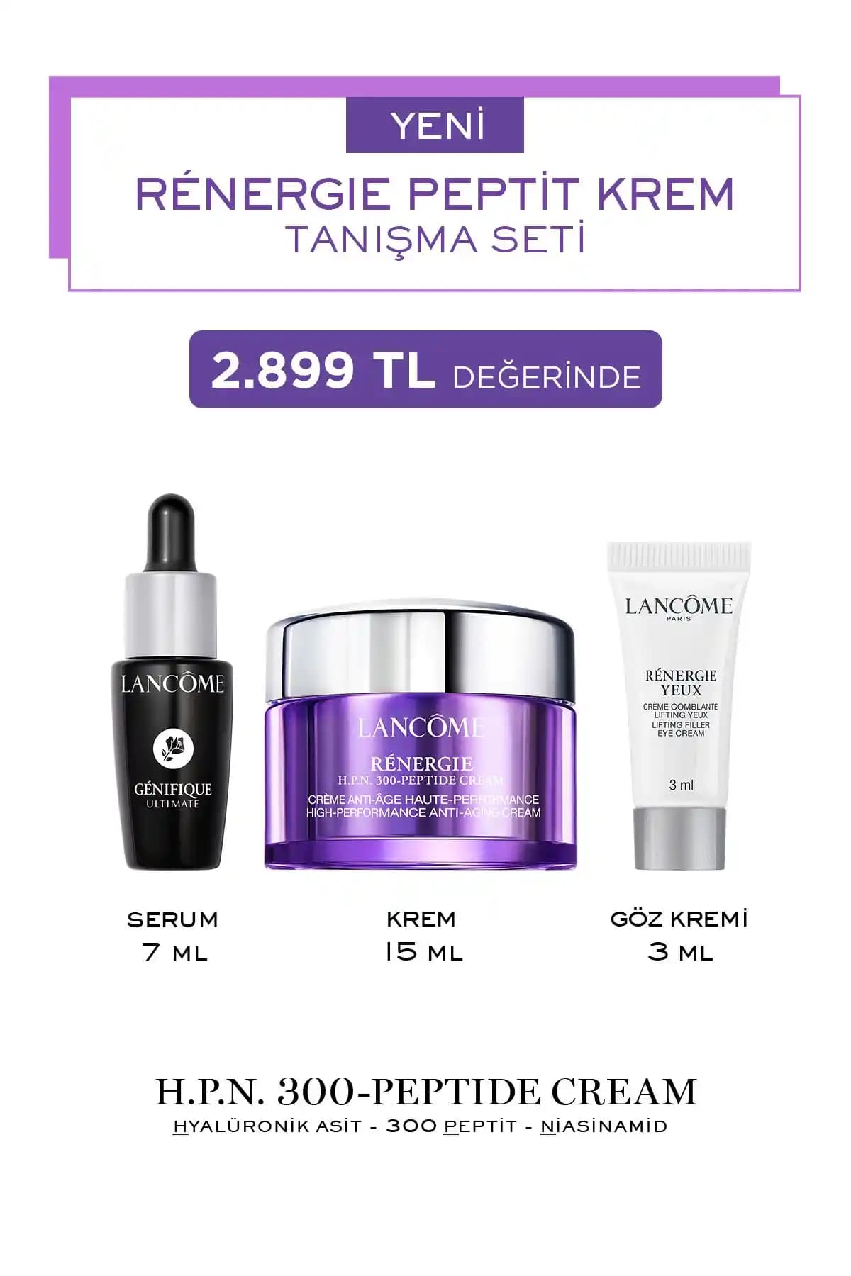 Lancôme Renergie Cilt Bakım Seti: Nemlendirme ve Yaşlanma Karşıtı Etkilerle Cildinizi Yenileyin