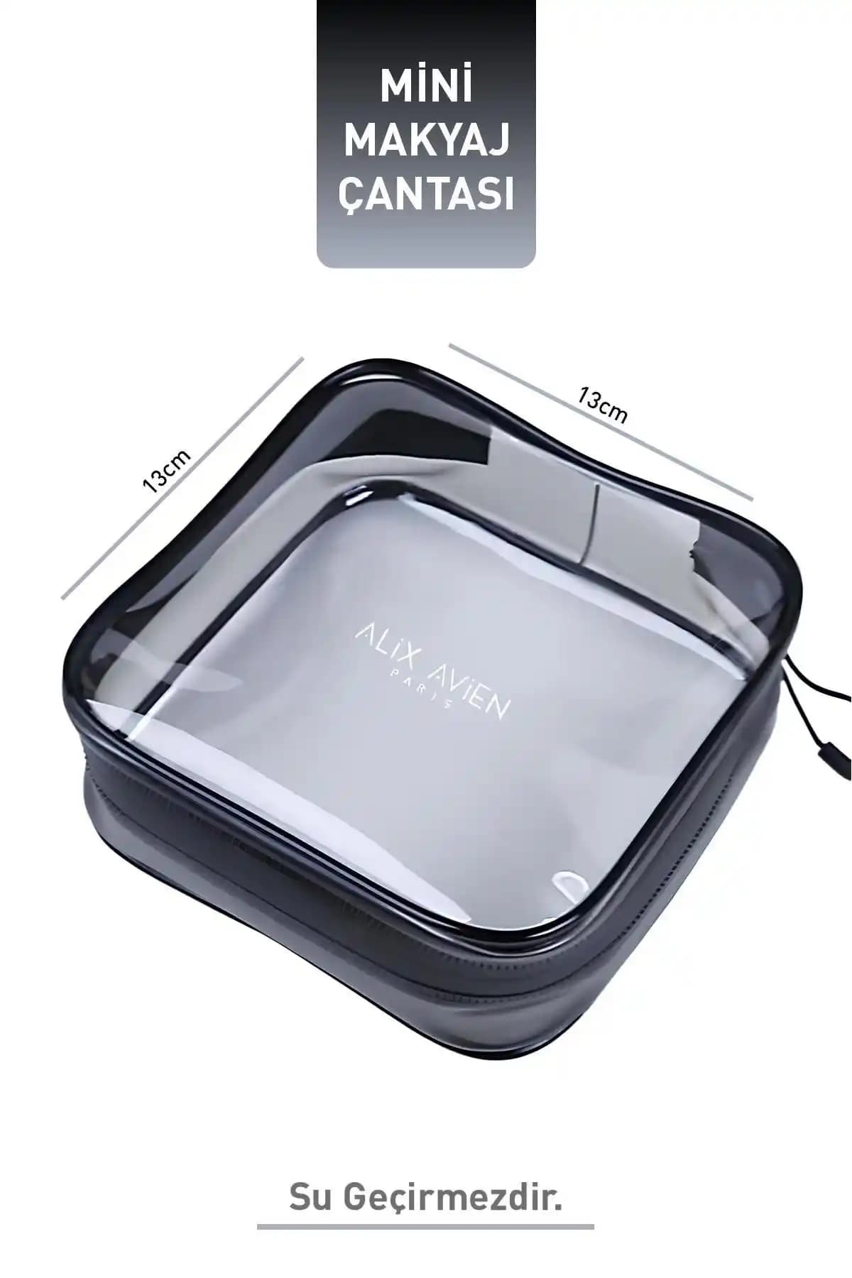 Alix Avien Gri Mini Makyaj Çantası ve RIPSTAR Hologram Oval Çanta Karşılaştırması