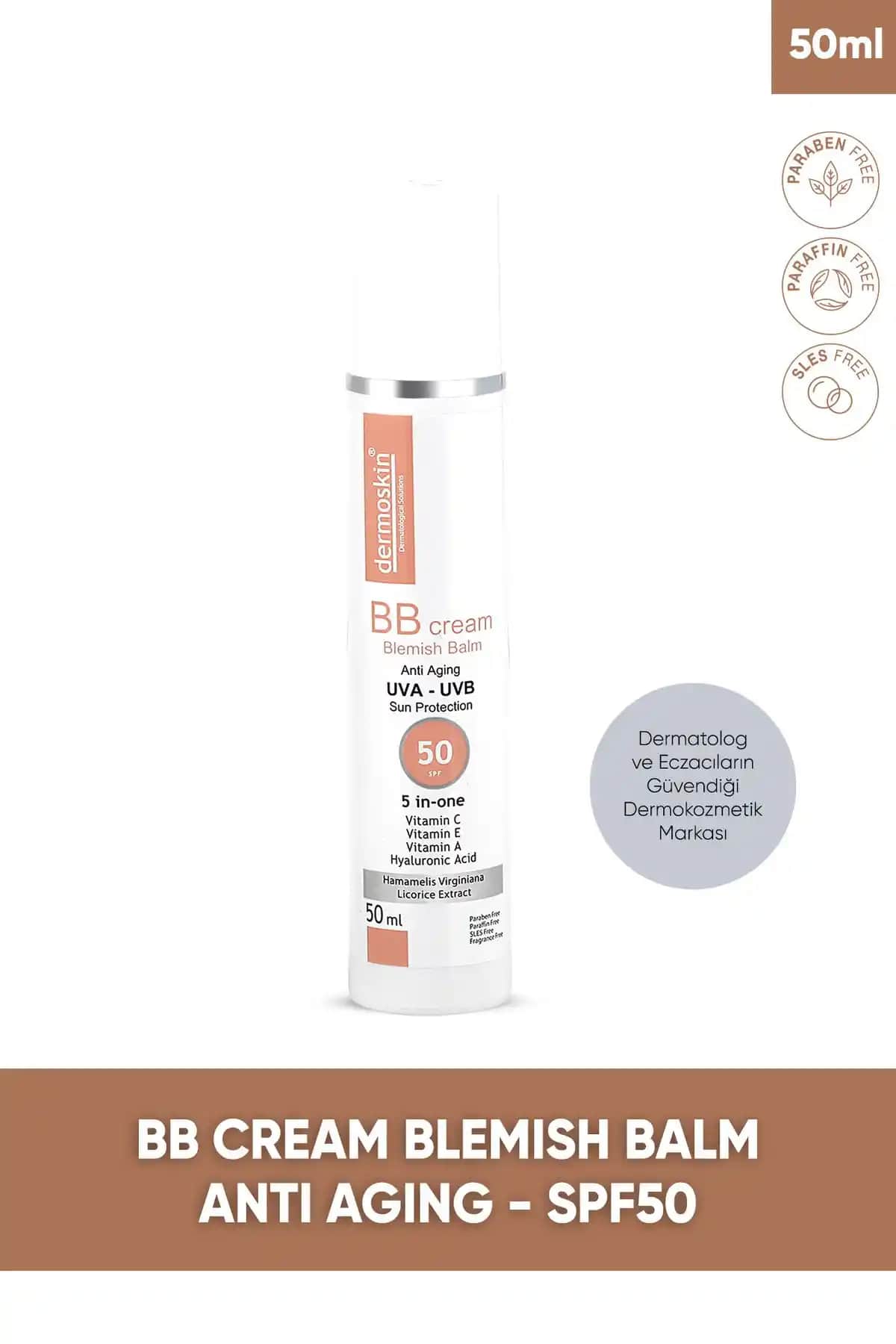 Dermoskin BB Krem SPF 50+ ve Be Bright Likit Fondöten SPF50+ Karşılaştırması