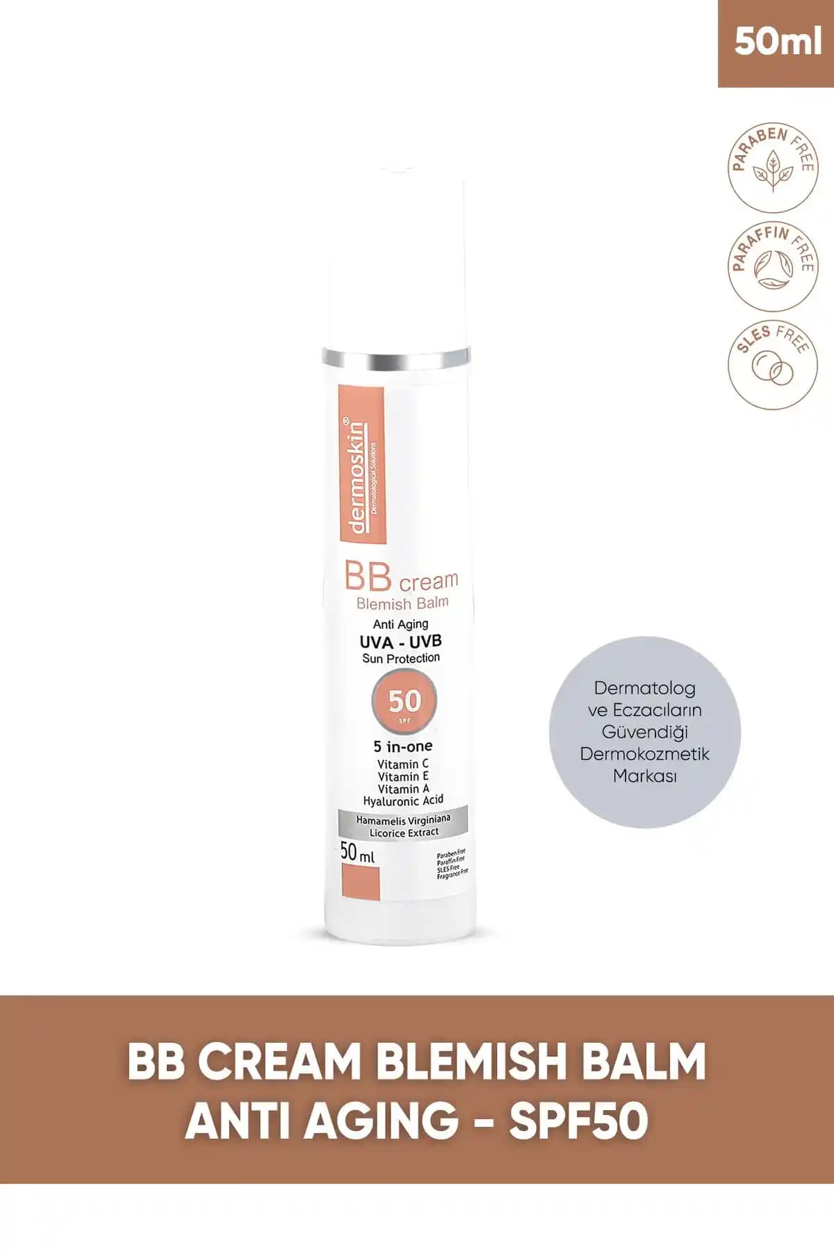 Dermoskin BB Krem SPF 50+ ve Be Bright Likit Fondöten SPF50+ Karşılaştırması