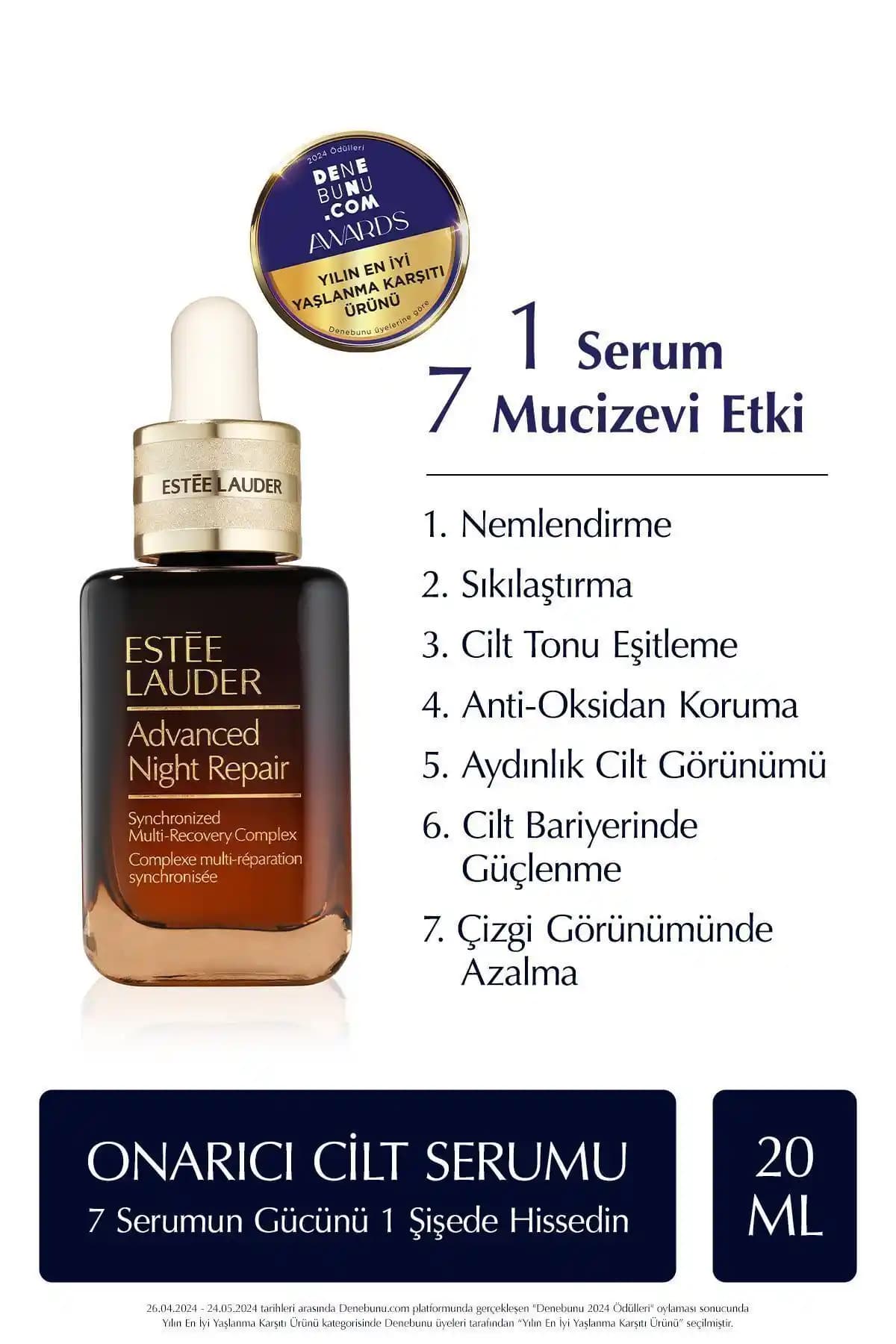 Estée Lauder Advanced Night Repair Yaşlanma Karşıtı Cilt Serumu Analizi ve Kullanım Rehberi