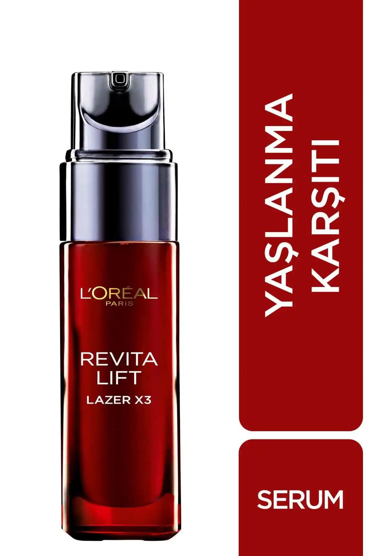 L'Oréal Paris Revitalift Lazer X3 Yoğun Yaşlanma Karşıtı Serum Cilt Yenileme ve Gözle Görülen Gençlik Etkisi