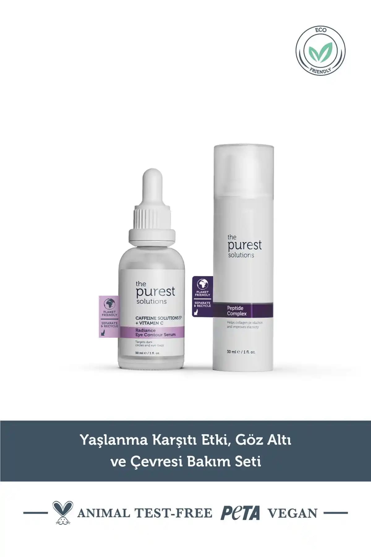 The Purest Solutions Yaşlanma Karşıtı Nemlendirici ve Göz Bakım Seti - Etkili Cilt Yenileme