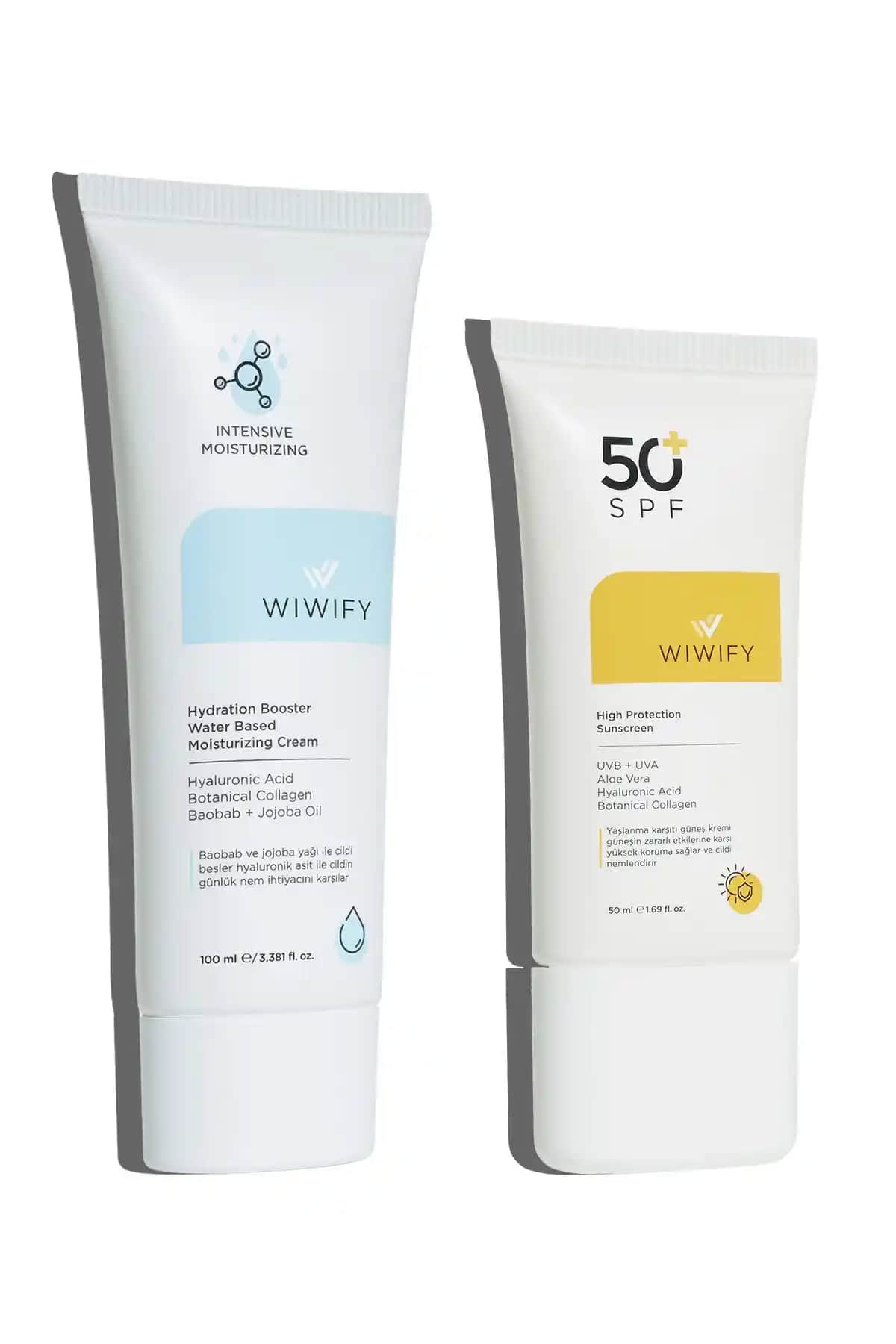 WIWIFY Güneş Koruması ve Nemlendirme Seti: Yüksek Koruma ve Doğal İçeriklerle Cilt Bakımı