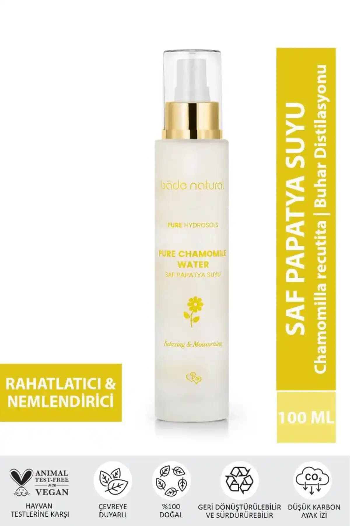 Bade Natural Papatya Suyu Saç ve Cilt Bakımında Doğal ve Güvenilir Tercih