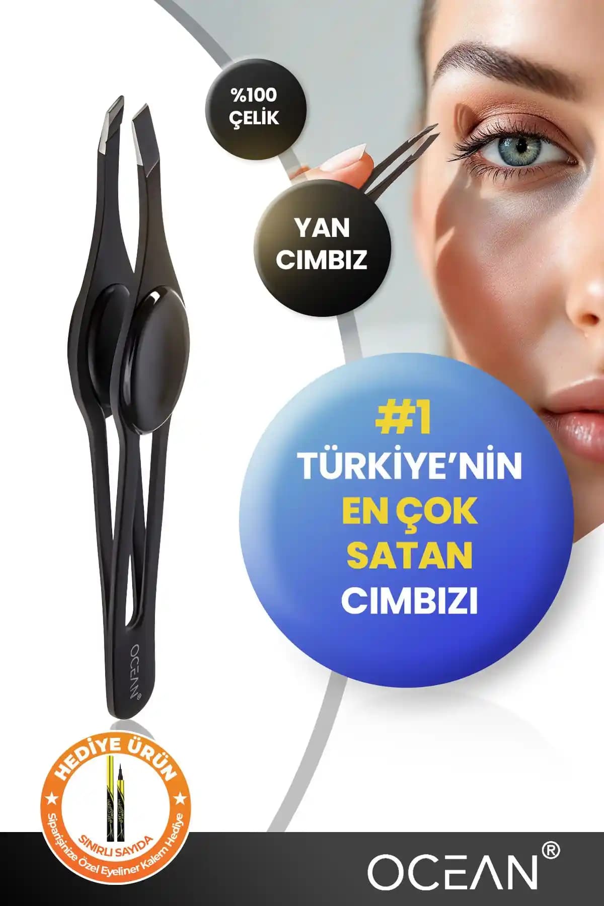 Ocean Profesyonel Cımbız 100: Dayanıklı ve Hassas Tüy Alma Aracı