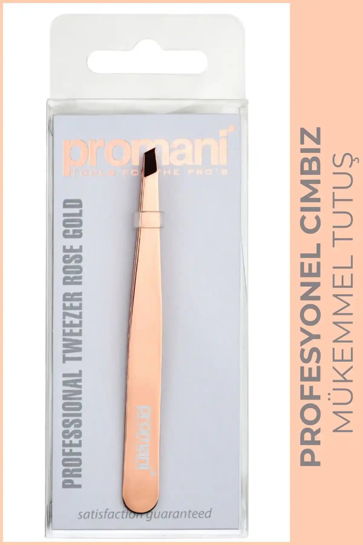 Promani Rose Gold Çelik Cımbız Pr-925: Estetik ve Dayanıklı Bakım Aracı