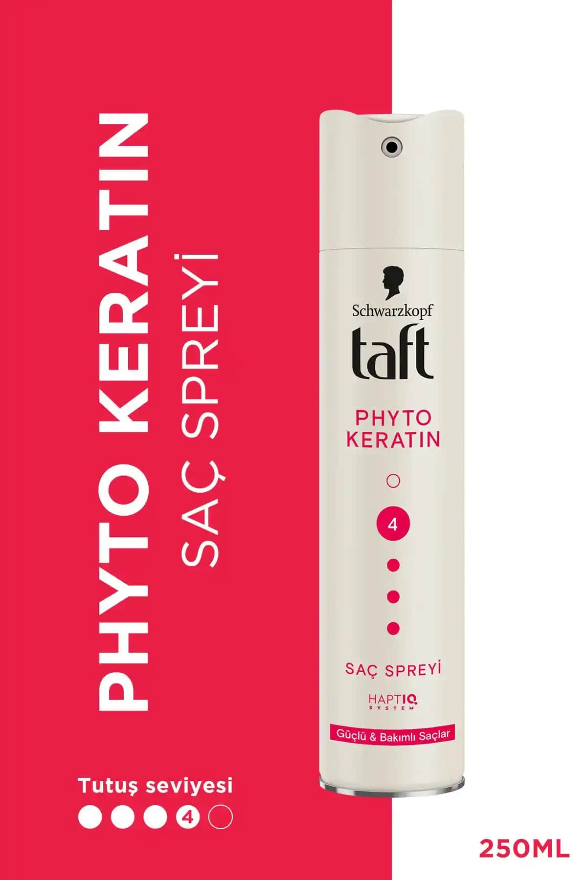 Taft Phyto Keratin Saç Spreyi No:4 Güçlü Koruma ve Doğal Görünüm Sağlar