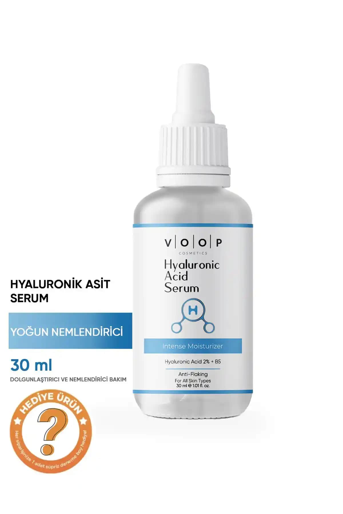 VOOP Hyaluronik Asit Serum B5: Yoğun Nemlendirme ve Cilt Bakımında Yenilikçi Çözüm