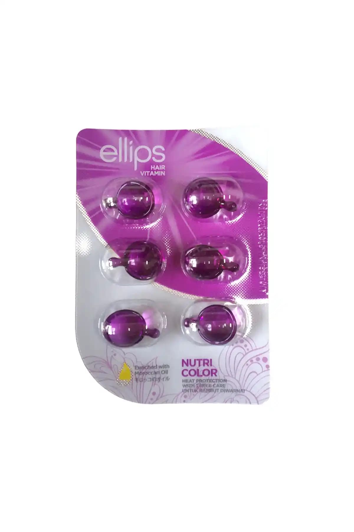 Ellips Nutri Color Boyalı Saç Vitamini: Renkli ve Röfleli Saçlar İçin Güçlendirici Bakım Ürünü
