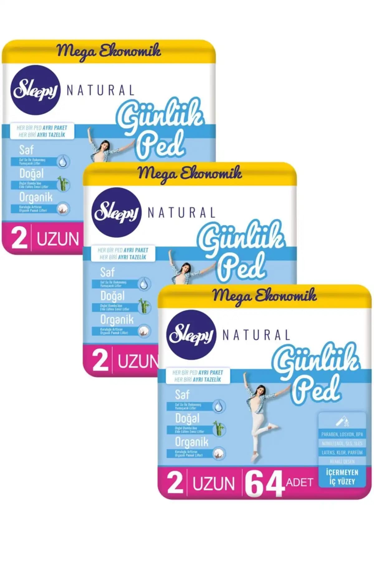 Kadınlar İçin Günlük Ped Karşılaştırması: Molped İlk&son Gün ve Sleepy Natural 2