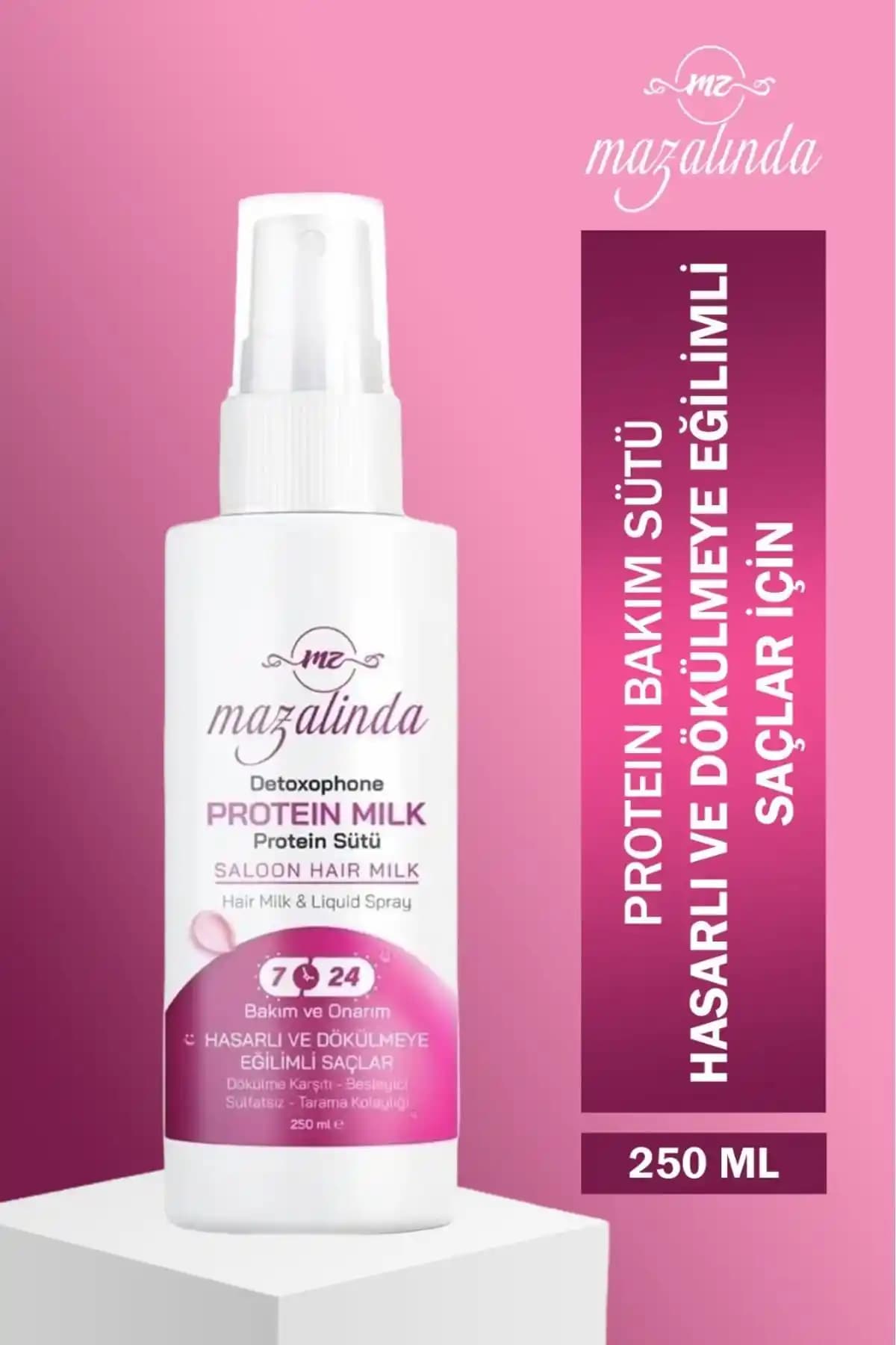 Mazalinda Saç Bakım Protein Sütü: Doğal İçeriklerle Güçlendirilmiş Saç Onarımı ve Parlaklık Sağlar
