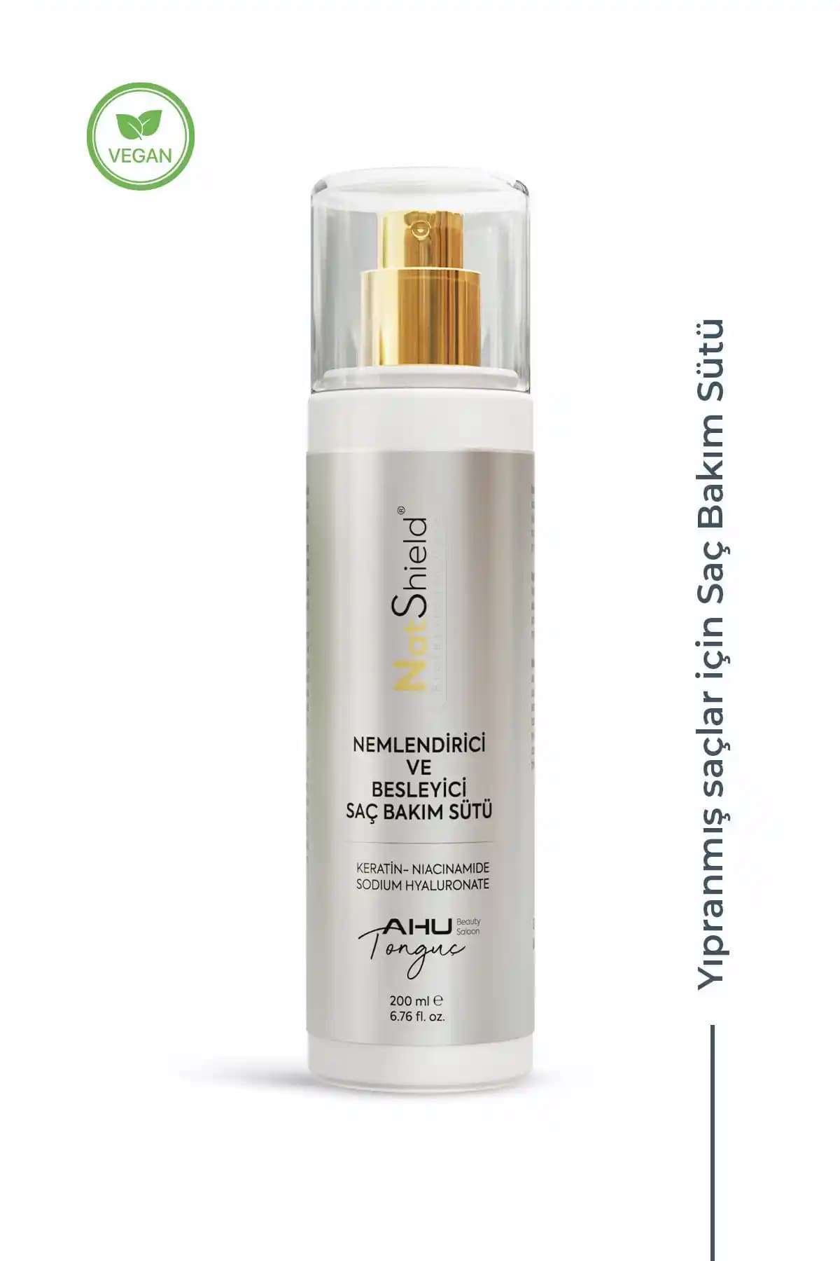 NATSHIELD Nemlendirici ve Besleyici Saç Bakım Sütü ile Saçlarınızı Güçlendirin ve Parlaklık Kazanın