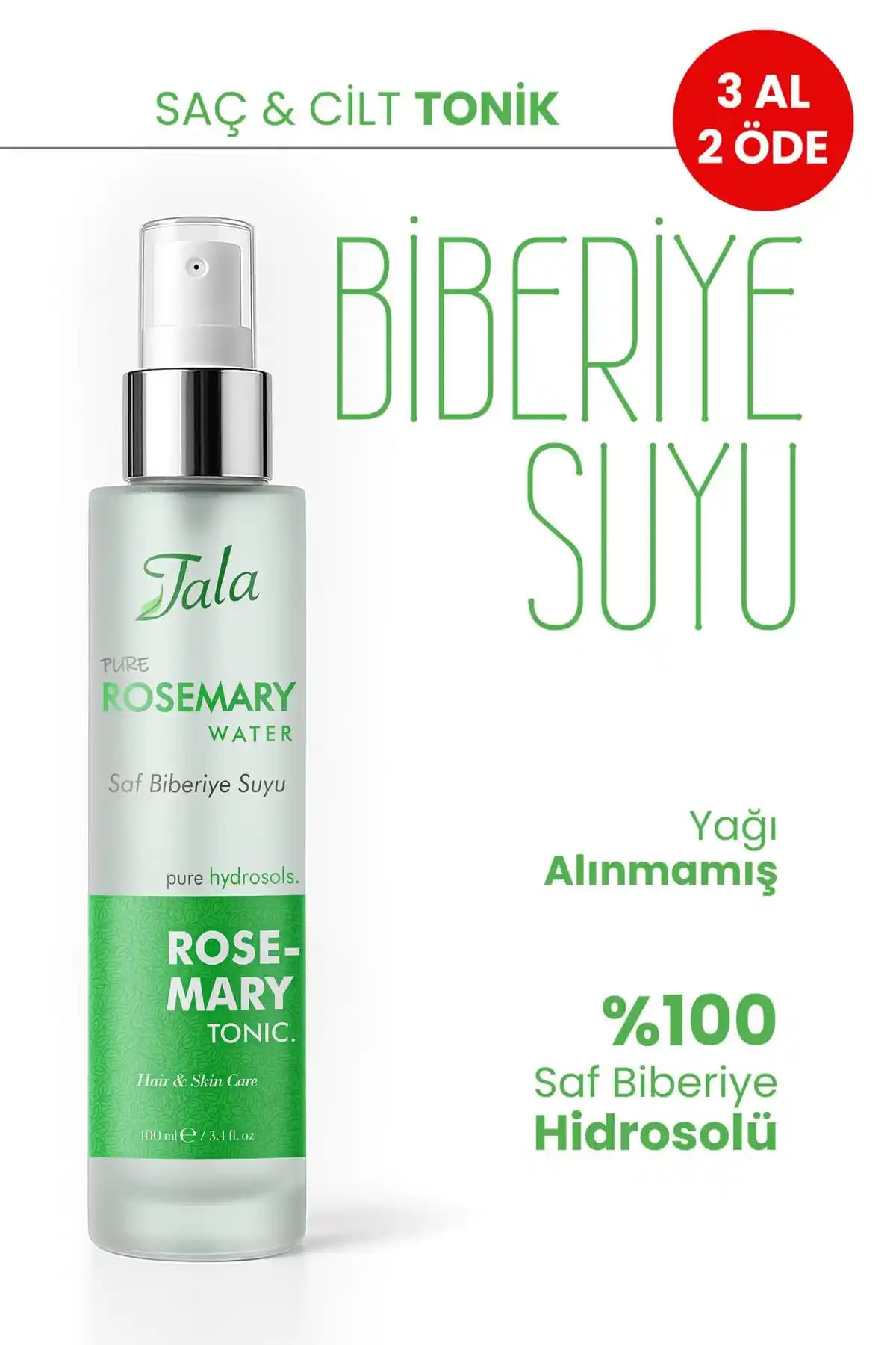 Tala Biberiye Suyu Güçlendirici Saç ve Cilt Bakımında Doğal Çözüm