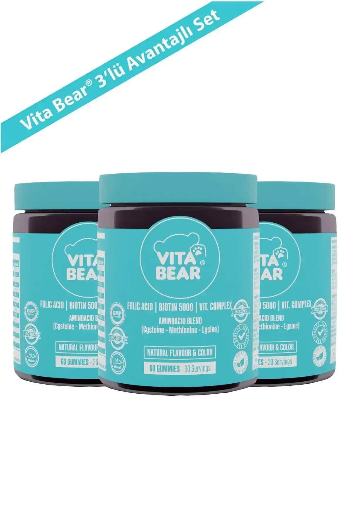 Vita Bear Strong Hair Gummy Vitamin: Saç ve Tırnak Sağlığını Destekleyen Lezzetli Takviye