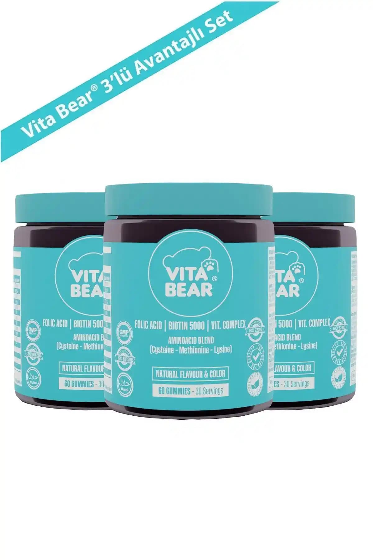 Vita Bear Strong Hair Gummy Vitamin: Saç ve Tırnak Sağlığını Destekleyen Lezzetli Takviye