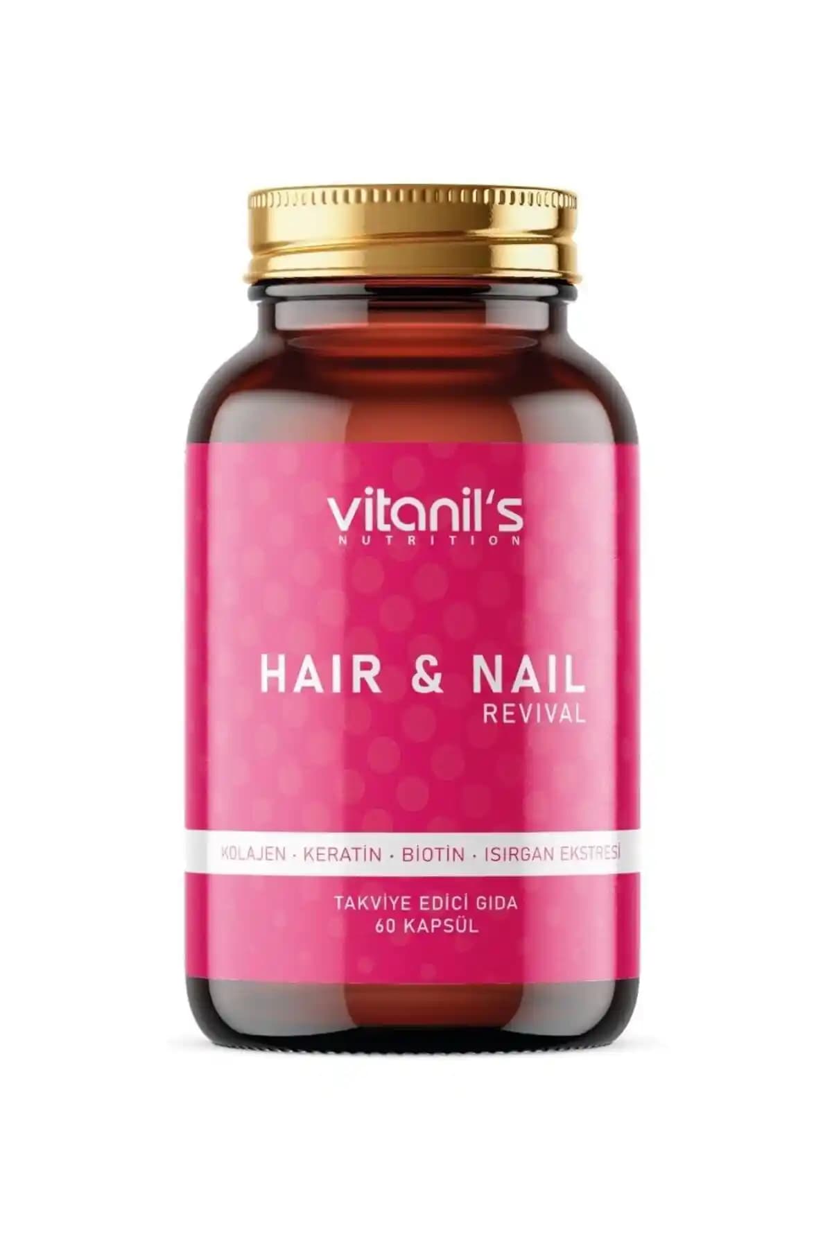 Vitanil's Nutrition Hair & Nail Saç ve Tırnak Sağlığını Destekleyen Takviye Ürünü