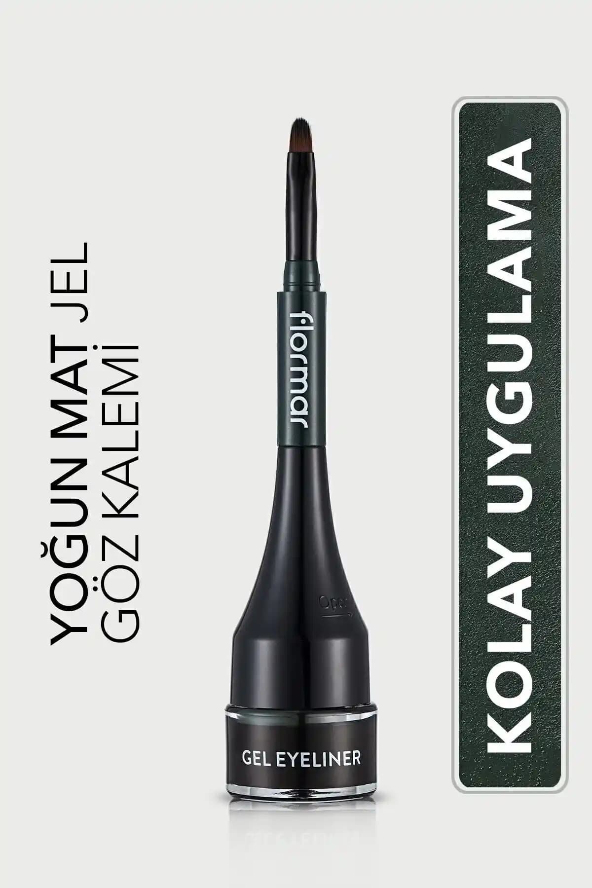 Flormar Yeşil Jel Eyeliner: Yoğun Pigmentli Mat Göz Makyajı İçin Uygun Tercih