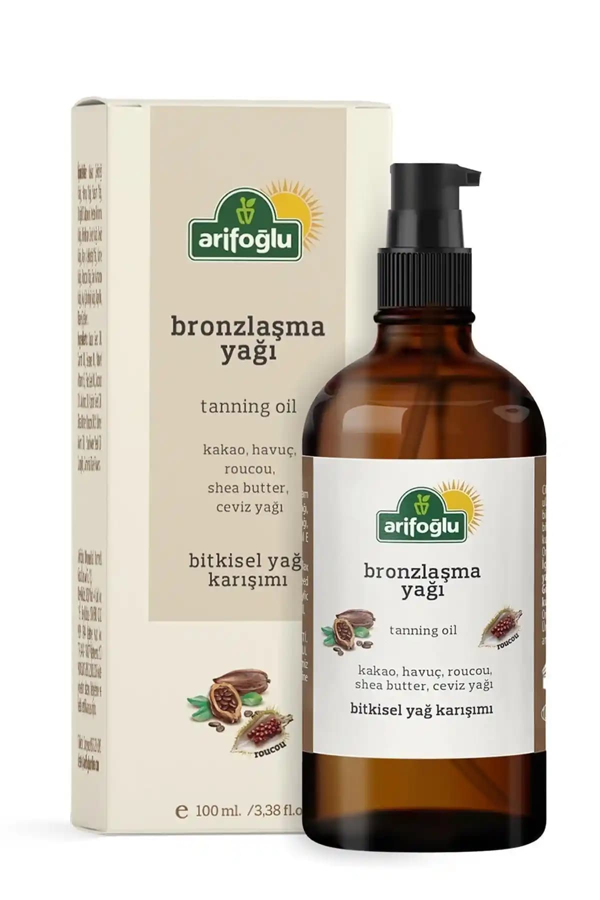 Arifoğlu Bronzlaşma Yağı 100ml doğal içeriklerle kalıcı bronzluk sağlayan ürün