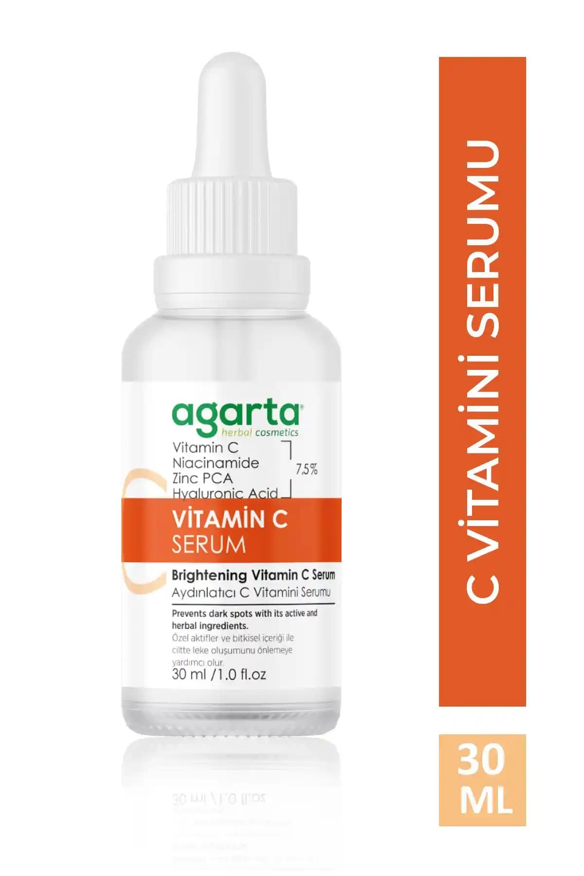 Agarta Vitamin C Serumu ile Cilt Tonunu Eşitleyen ve Parlaklık Sağlayan Bakım Ürünü