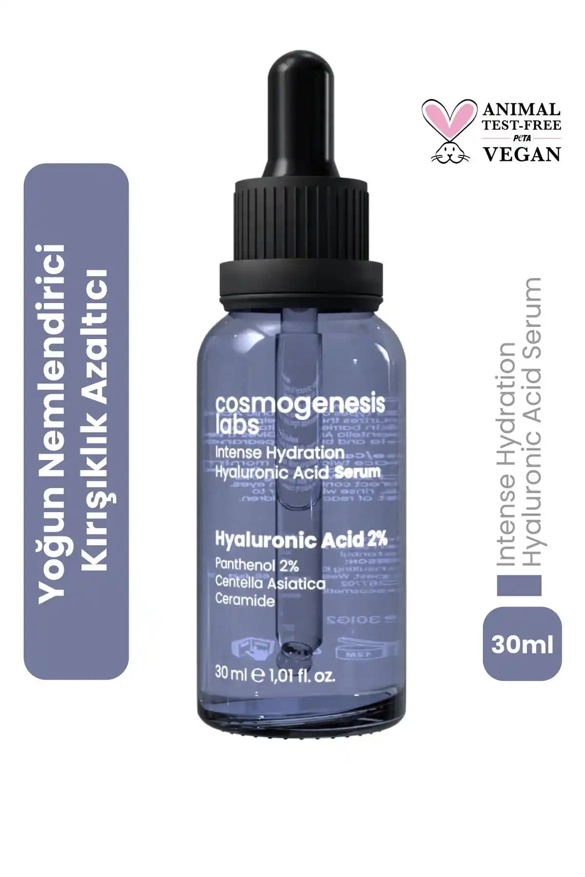 Cosmogenesis Labs Hyaluronik Asit Serum ile Yoğun Nem ve Gençlik Desteği