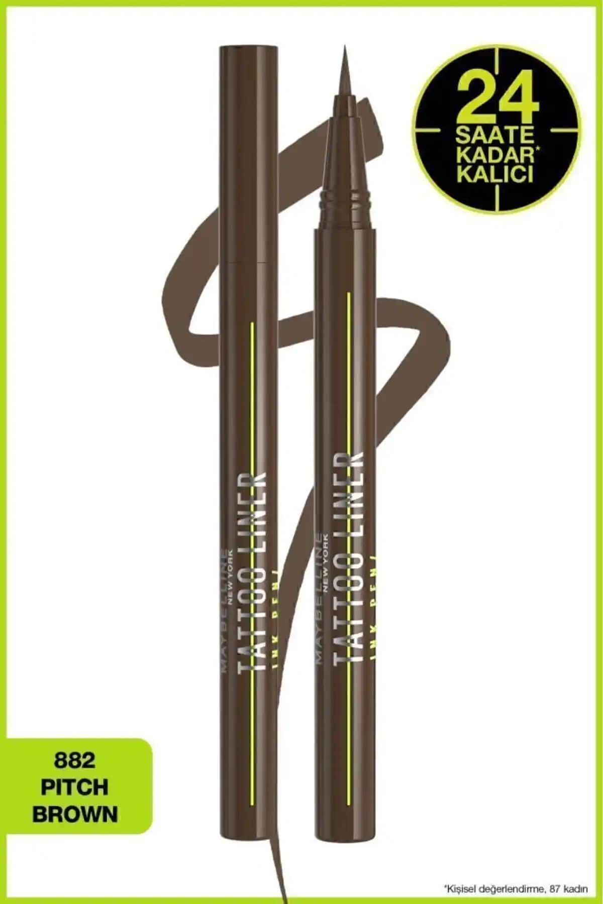 Maybelline New York Tattoo Liner Ink Pen Kahverengi Kalem İncelemesi ve Kullanım Rehberi