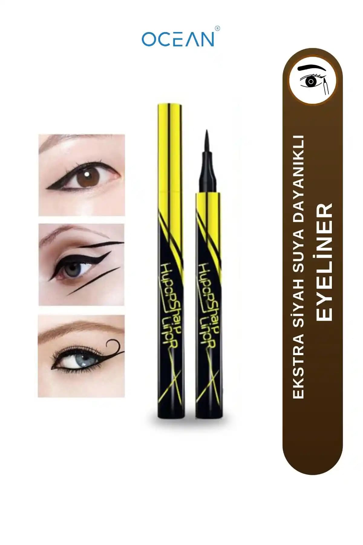 Ocean 1111 Eyeliner Hypersharp Liner: Uzun Süre Dayanıklı ve Kolay Uygulamalı Siyah Göz Kalemi