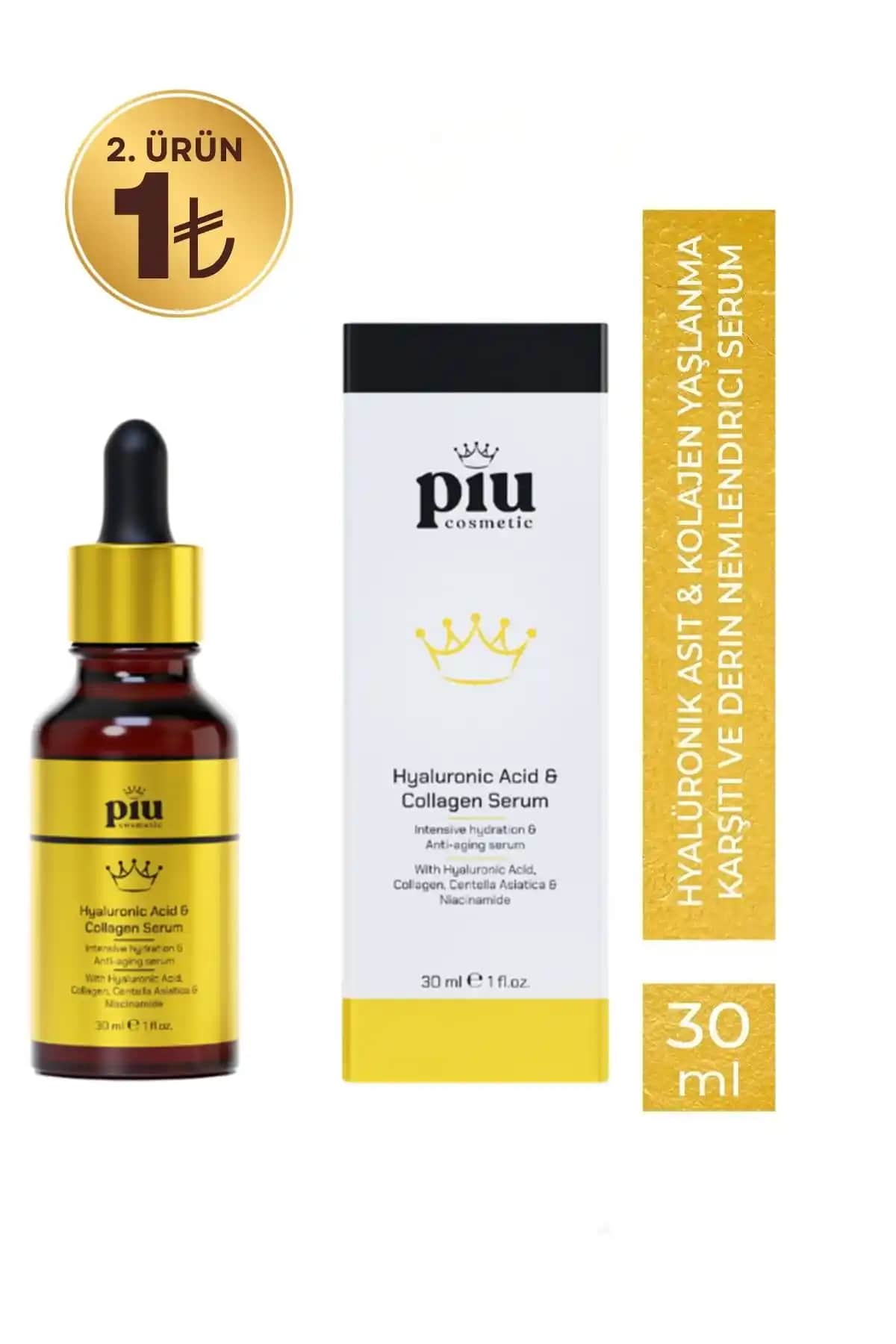 Piu Cosmetic Hyalüronik Asit ve Kolajen İçeren Yaşlanma Karşıtı Serum Özellikleri ve Faydaları