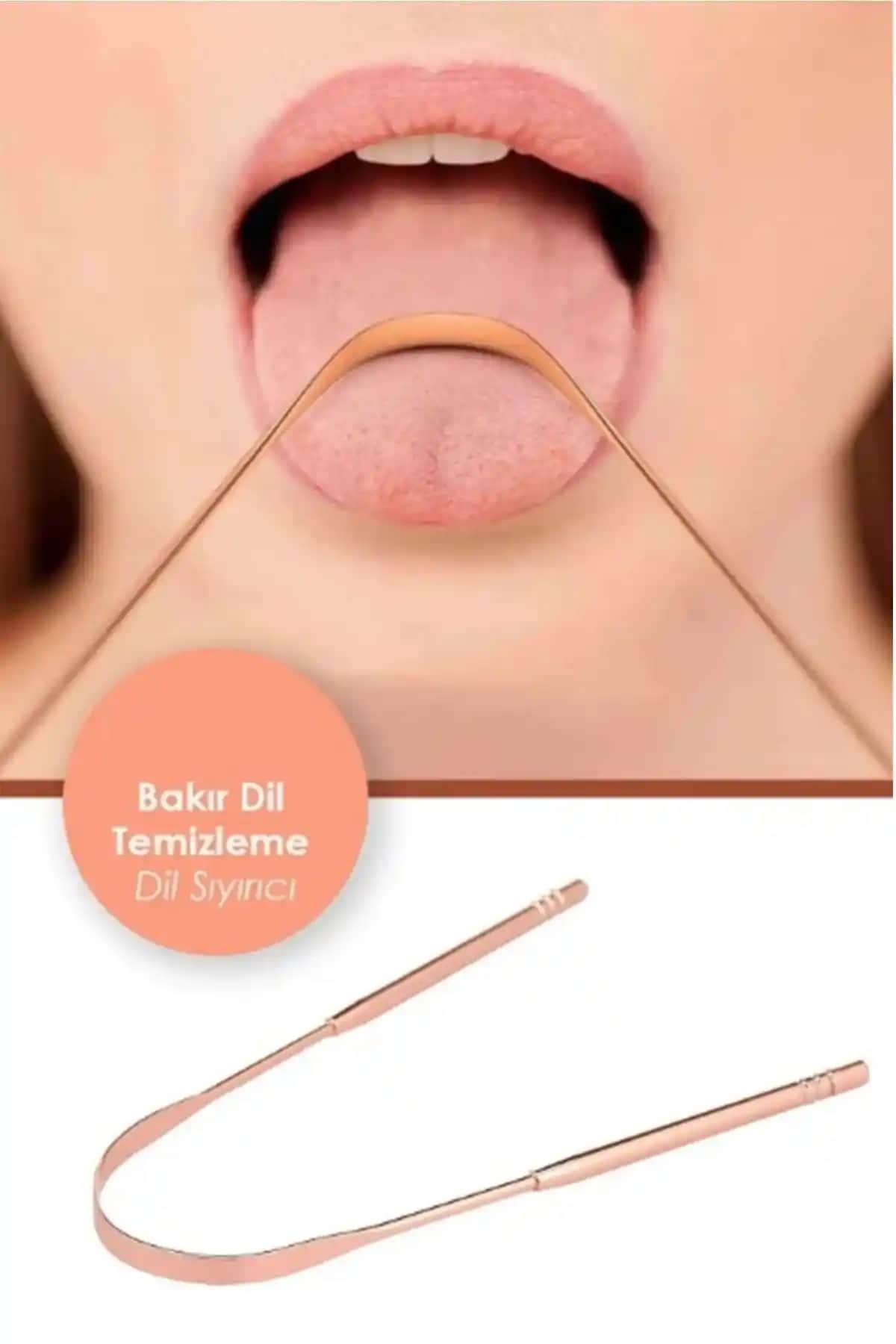 Bakır Dil Temizleyici Ağız Bakım Fırçası Sağlıklı ve Ferah Bir Nefes İçin Uygun Seçenek