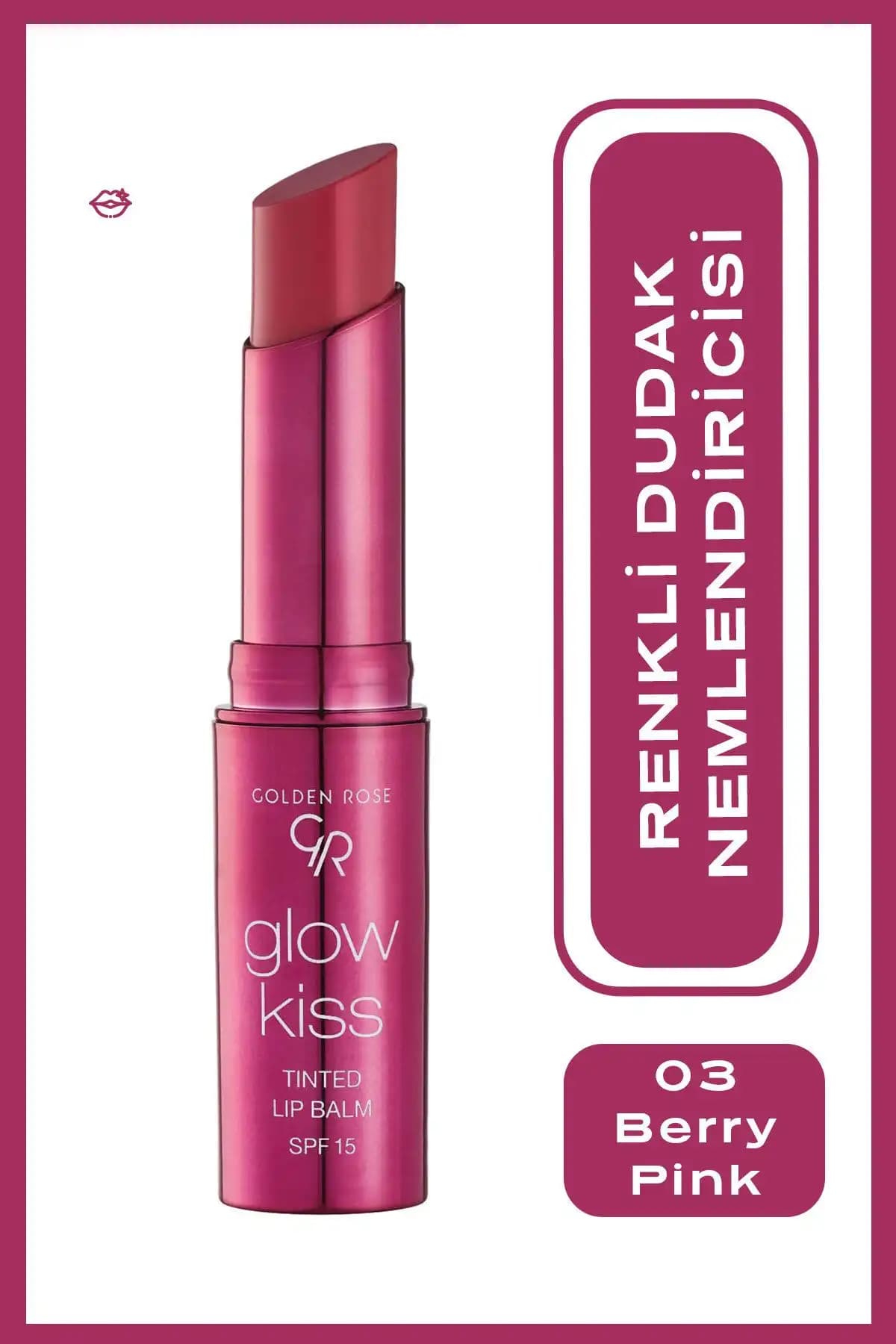 Golden Rose Glow Kiss Renkli Dudak Balmaları Karşılaştırması: Berry Pink ve Peach Shake 1