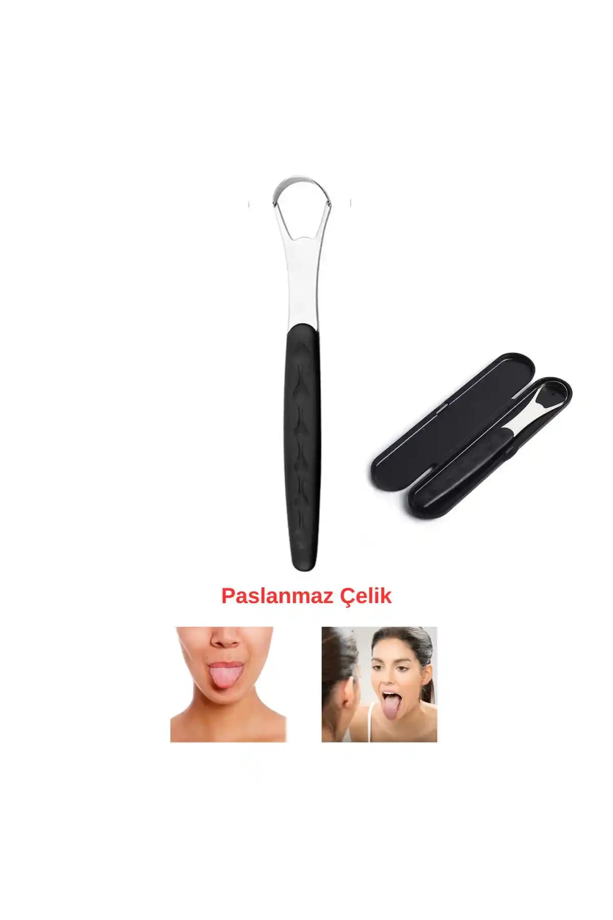 Kyver Metal Dil Temizleme Aparatı Sağlıklı Ağız ve Dişler İçin Dayanıklı ve Hijyenik Çözüm