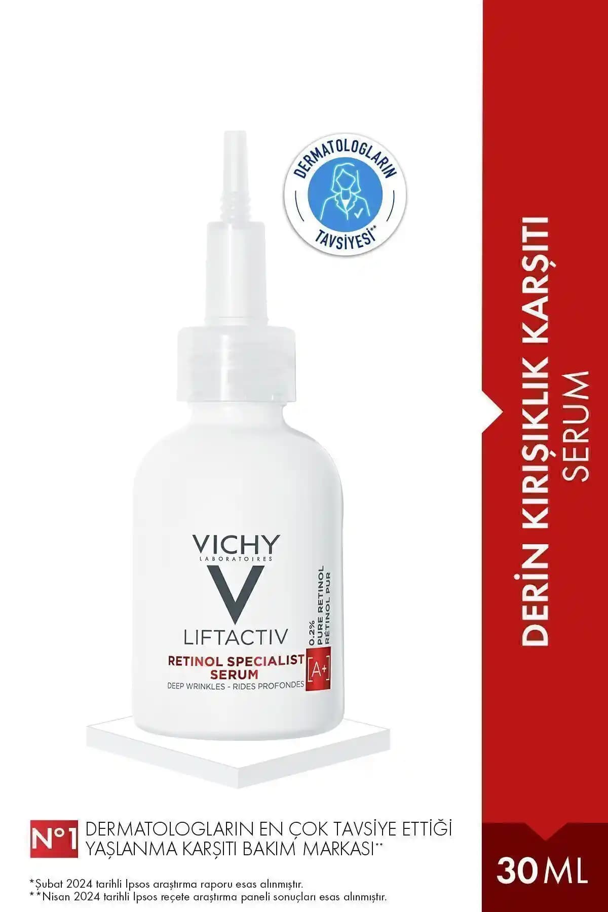 Vichy Liftactiv Retinol Serum ile Derin Kırışıklıkların Etkili ve Güvenli Karşıtı Çözümü