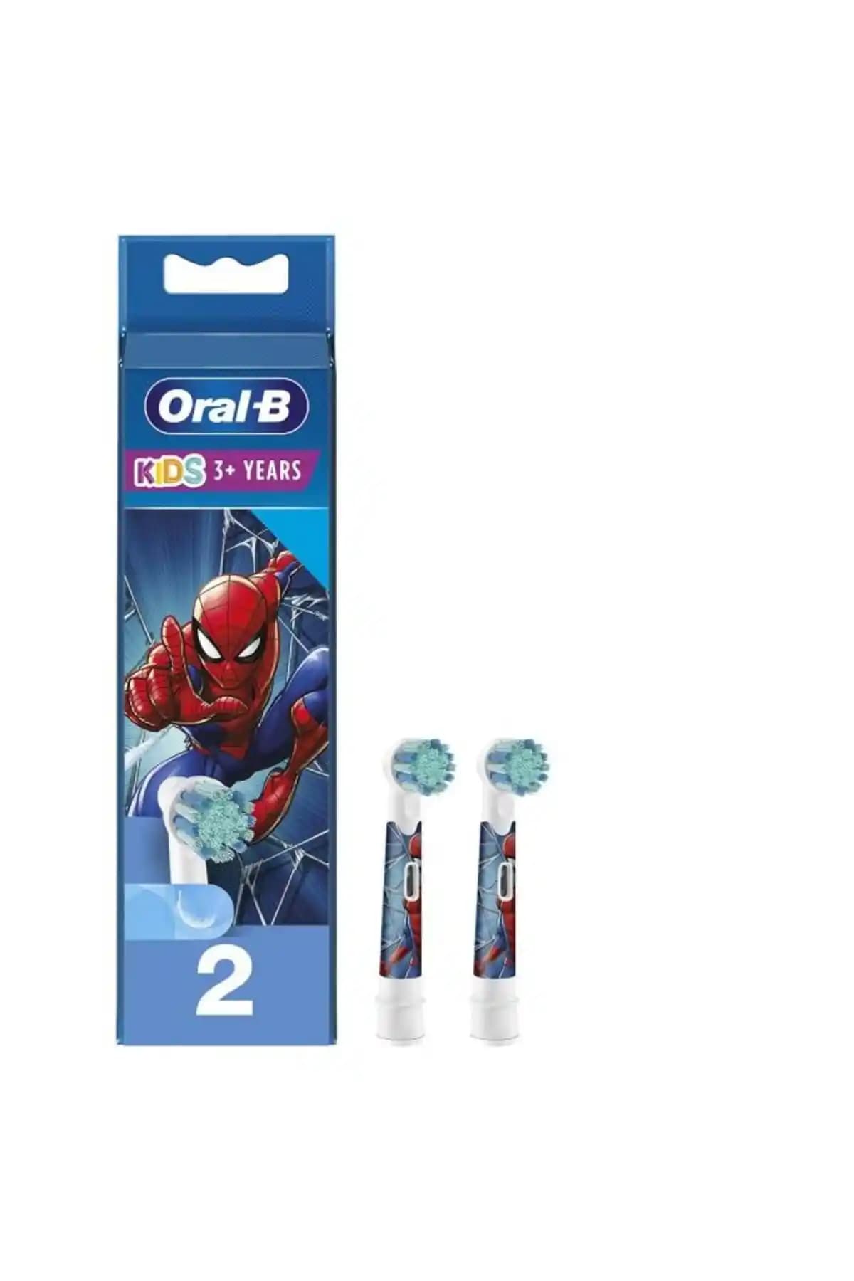 Oral-B Stages Spiderman Çocuklar İçin Yedek Başlıklı Diş Fırçası Güvenli ve Etkili Temizlik