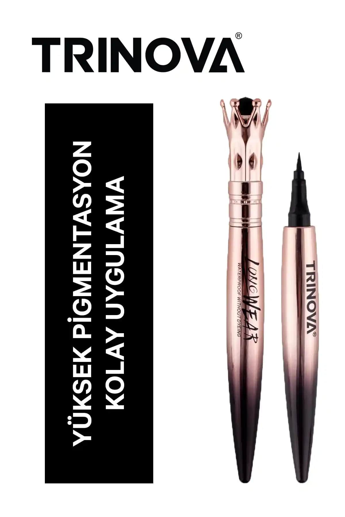 Trinova Party Queen Waterproof Eyeliner: Uzun Süreli ve Suya Dayanıklı Göz Makyajı